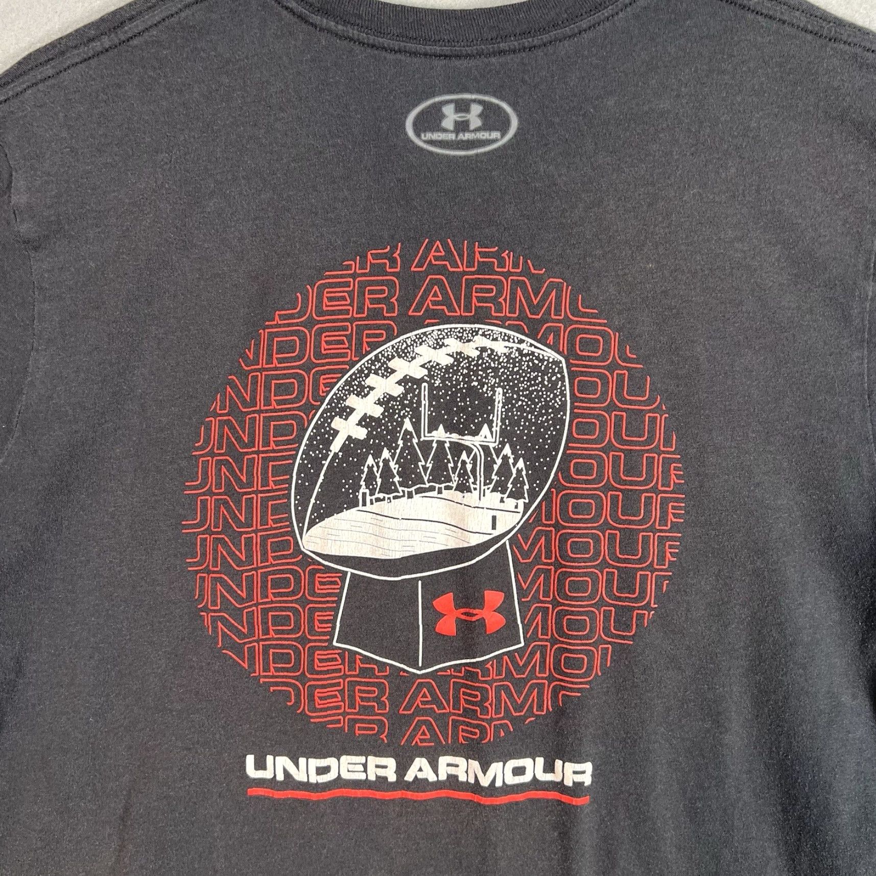 Under Armour VINTAGE Under Armour Football T-Shirt Adult Medium Black Mens Size US M / EU 48-50 / 2 - 7 Thumbnail