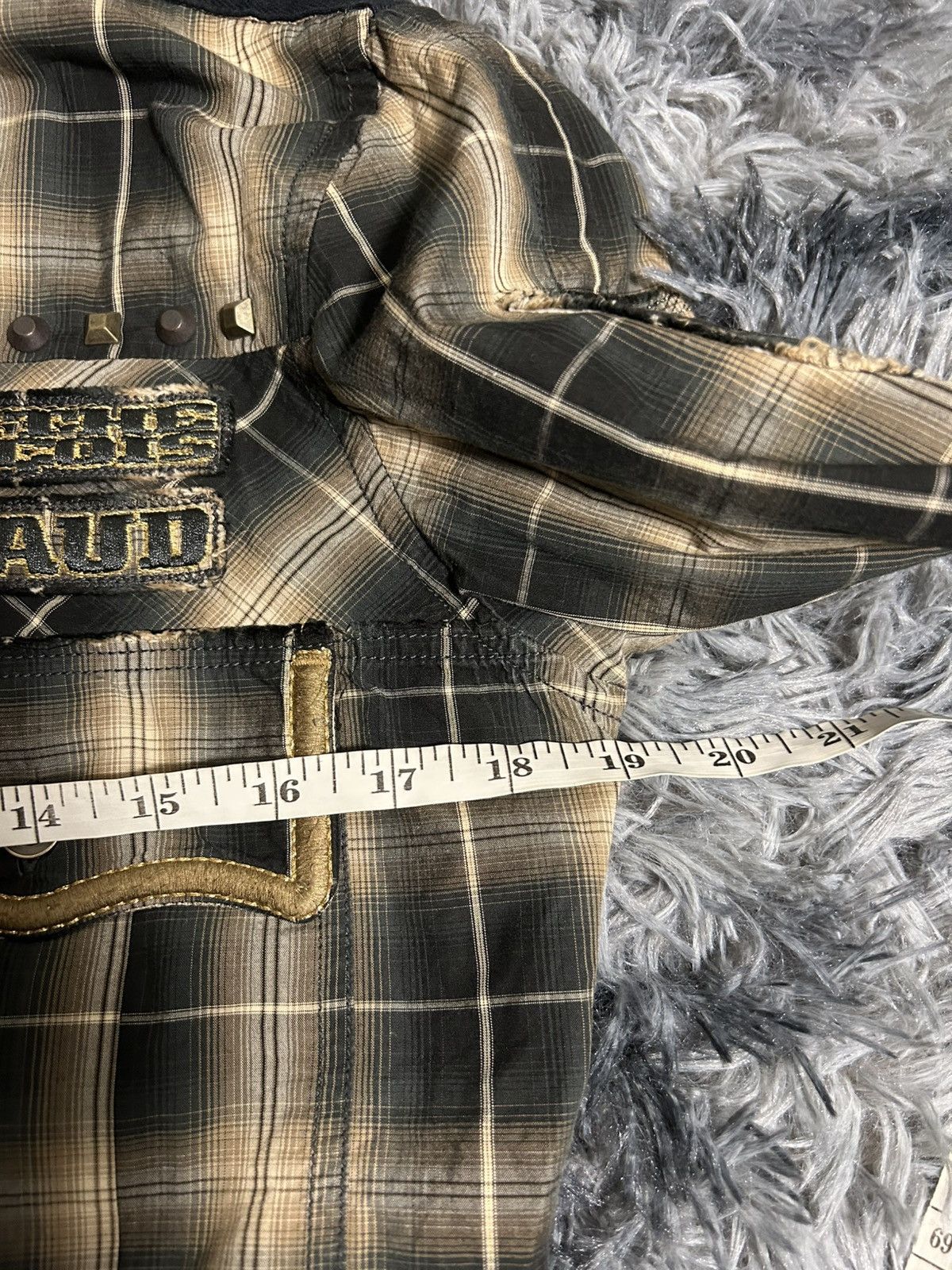 Marithe + Francois Girbaud 00’s Marithe Francois Girbaud Studded Gold Button Up Shirt Size US M / EU 48-50 / 2 - 6 Thumbnail