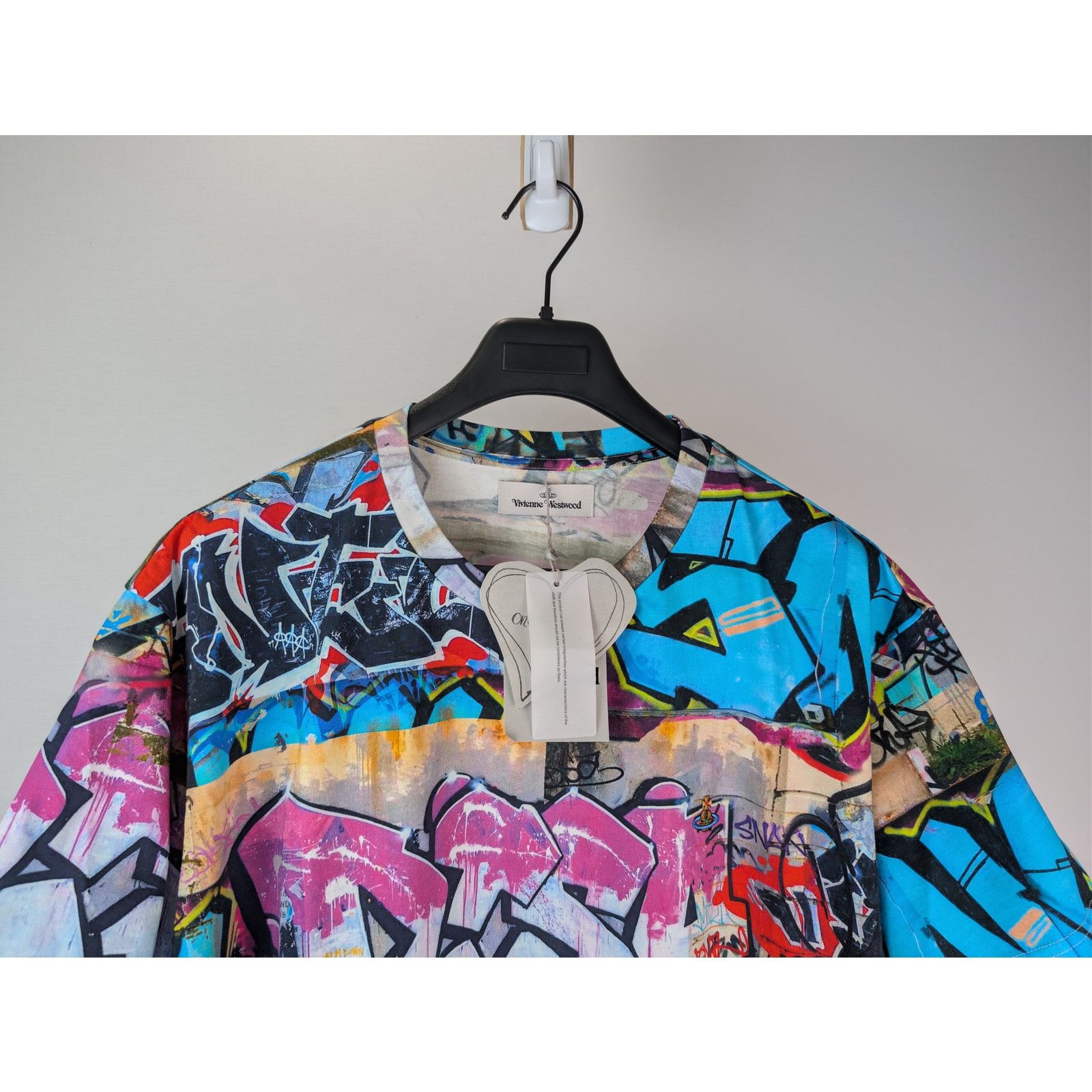 Vivienne Westwood o1rshd1 Classic Graffiti Print T-Shirt in Multiolor Size US XXL / EU 58 / 5 - 3 Thumbnail