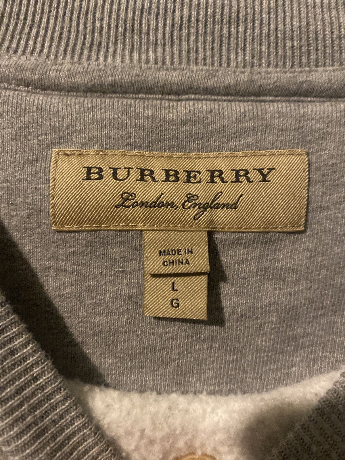 Burberry × Vintage Burberry Reyliegh Embroidered Logo Sweatshirt Size US L / EU 52-54 / 3 - 3 Thumbnail