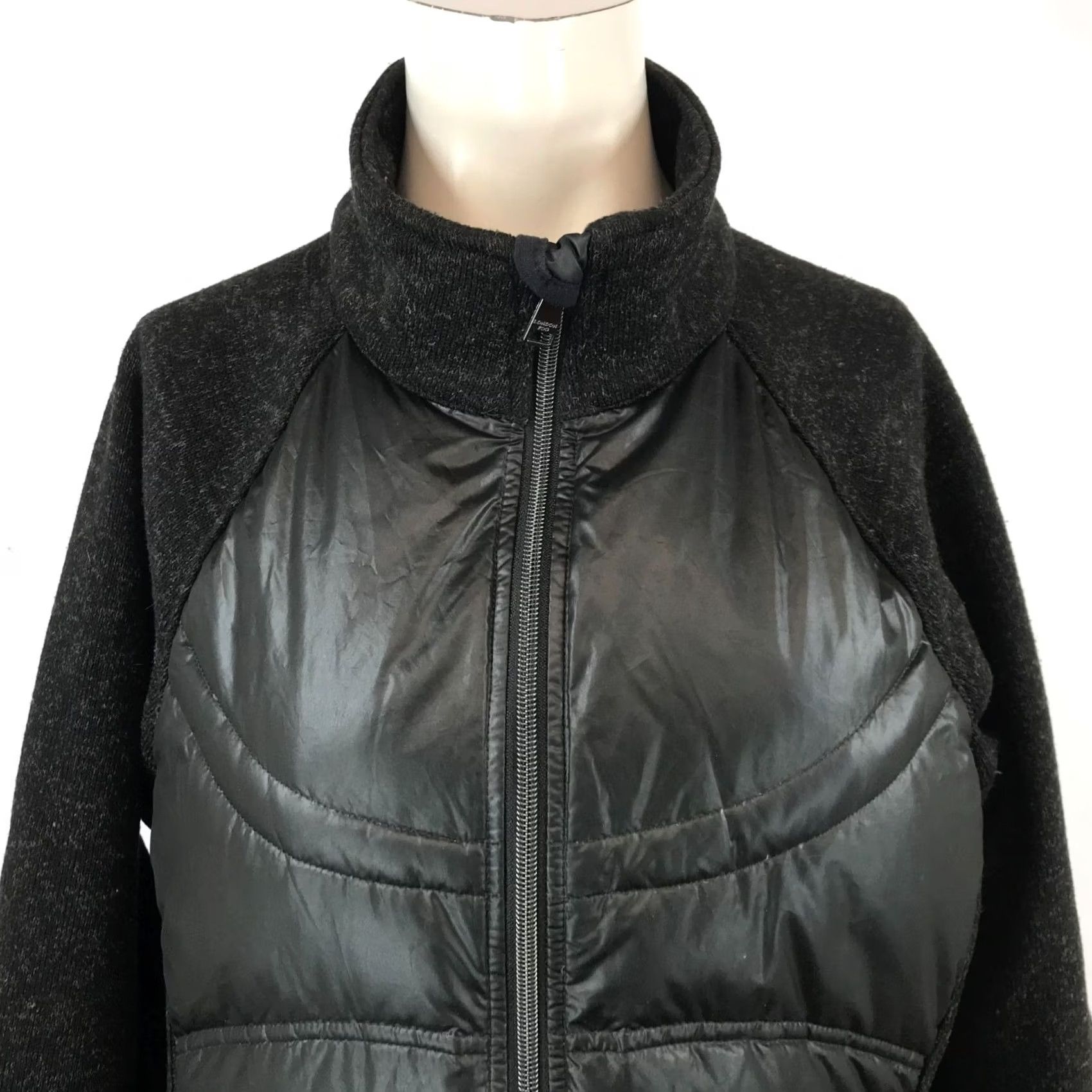 London Fog LONDON FOG WOMENS LARGE BLACK DOWN FILLED JACKET Size L / US 10 / IT 46 - 2 Thumbnail