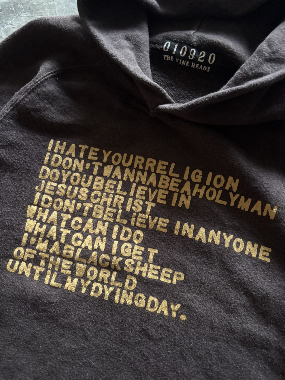 Hysteric Glamour 010290 THE NINE HEADS poem rebel hoodie undercover style Size US S / EU 44-46 / 1 - 8 Thumbnail