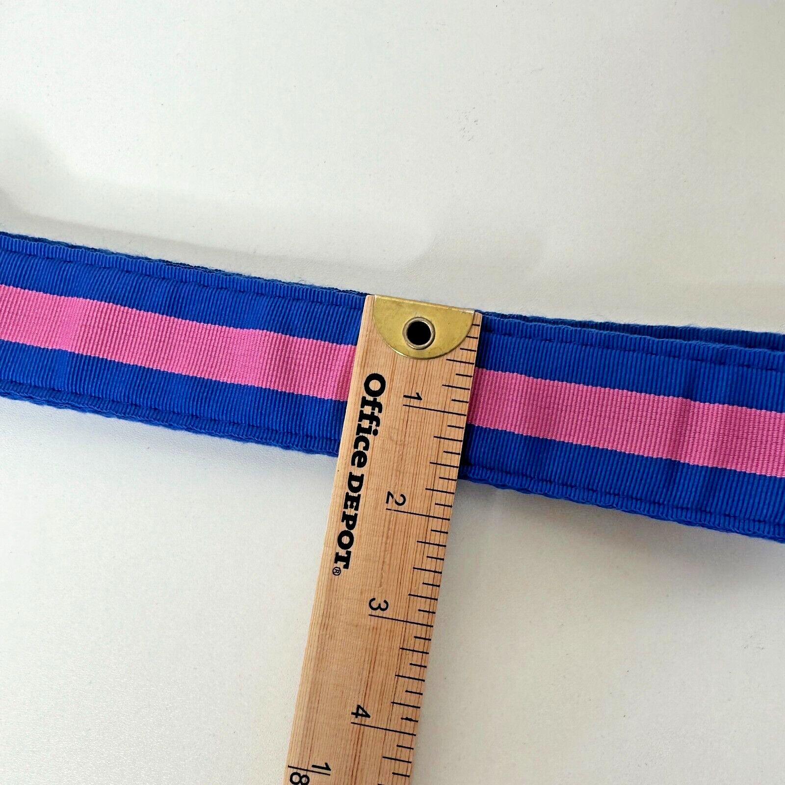 Abercrombie & Fitch Abercrombie & Fitch Pink & Blue Stripe Canvas Belt Strap 28 Size ONE SIZE - 6 Thumbnail