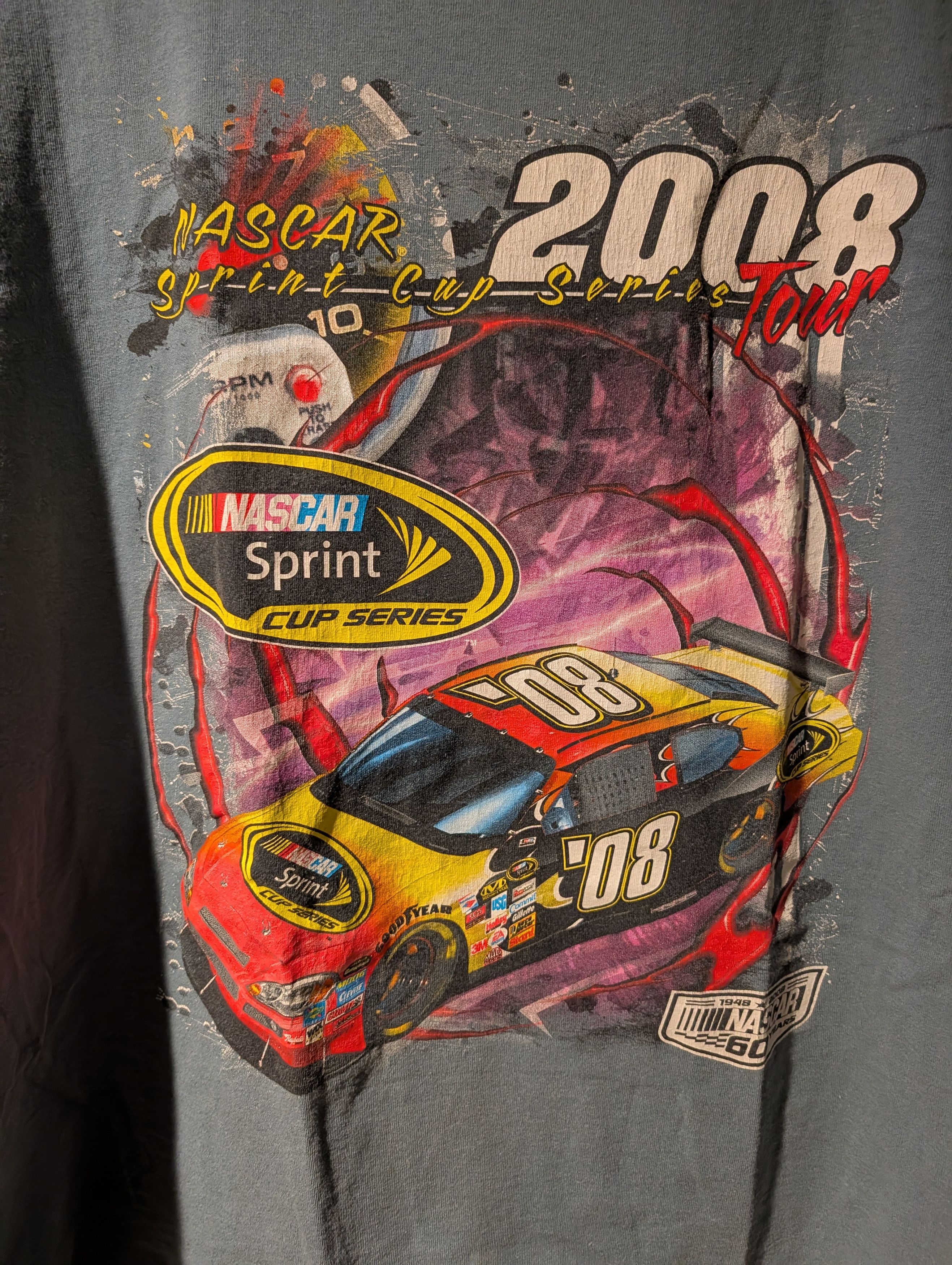 NASCAR NASCAR Shirt Adult XXL 2XL Double 2008 Sprint Cup Series Size US XXL / EU 58 / 5 - 2 Thumbnail