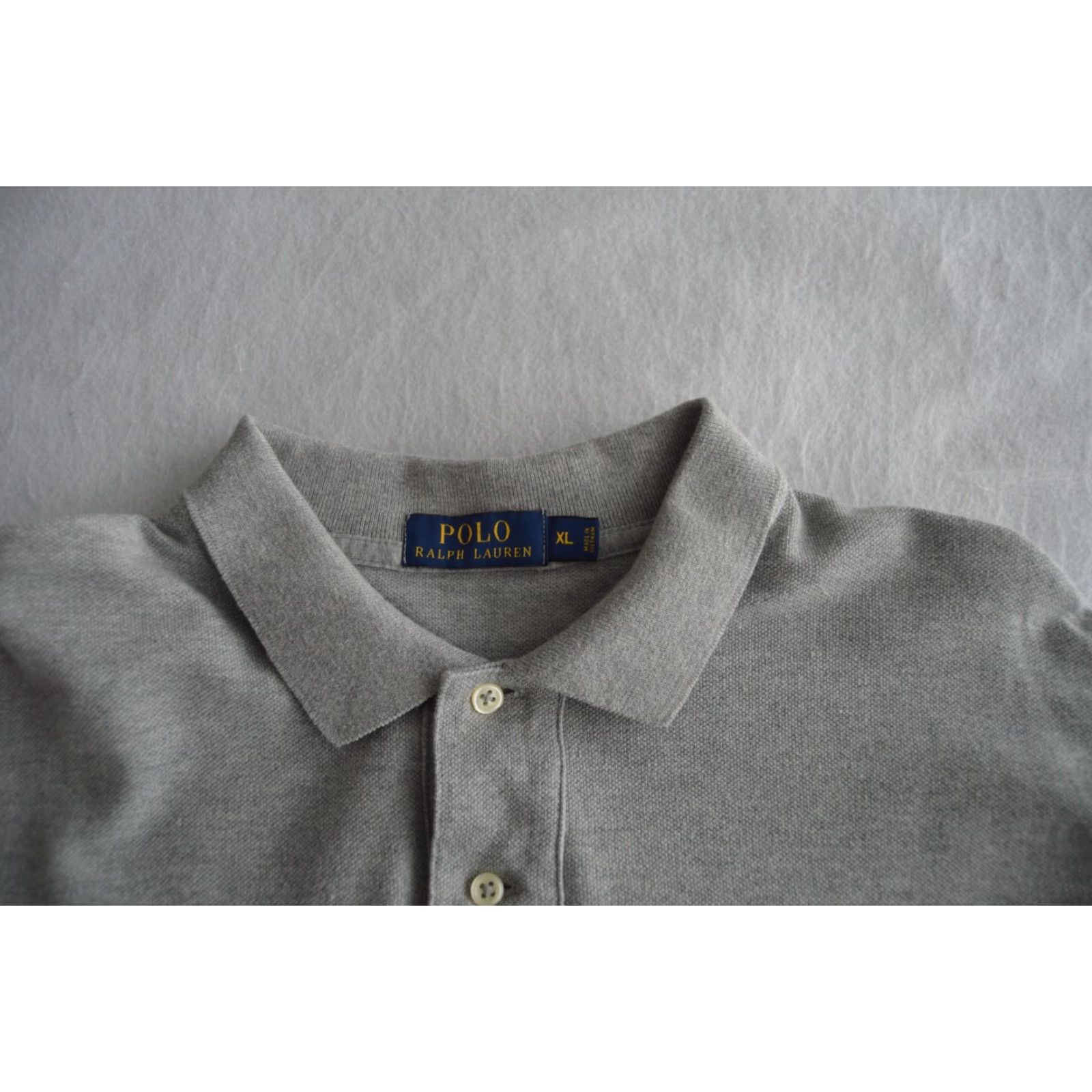 Polo Ralph Lauren POLO Ralph Lauren Polo Shirt Men's L/S XL Gray Cotton Shirt Size US XL / EU 56 / 4 - 4 Thumbnail