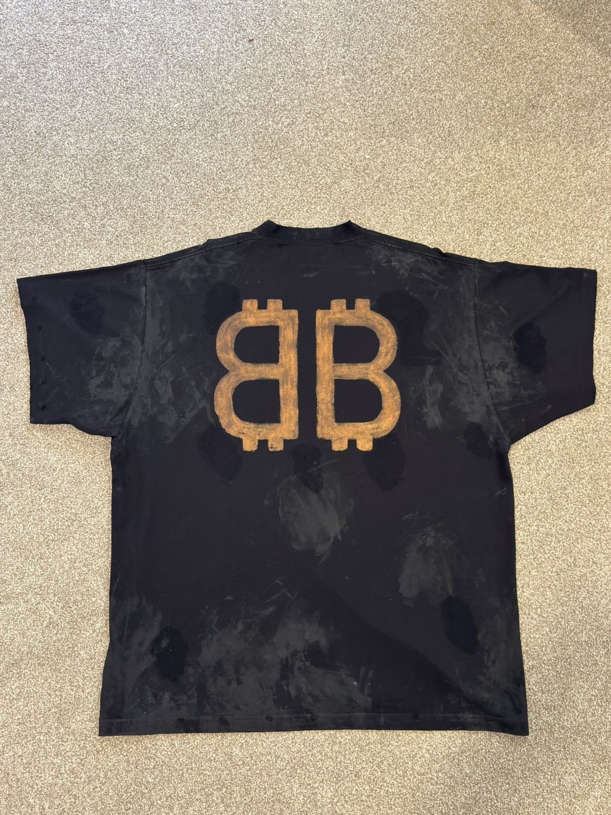 Balenciaga BALENCIAGA CRYPTO BB T-SHIRT Size US L / EU 52-54 / 3 - 4 Thumbnail