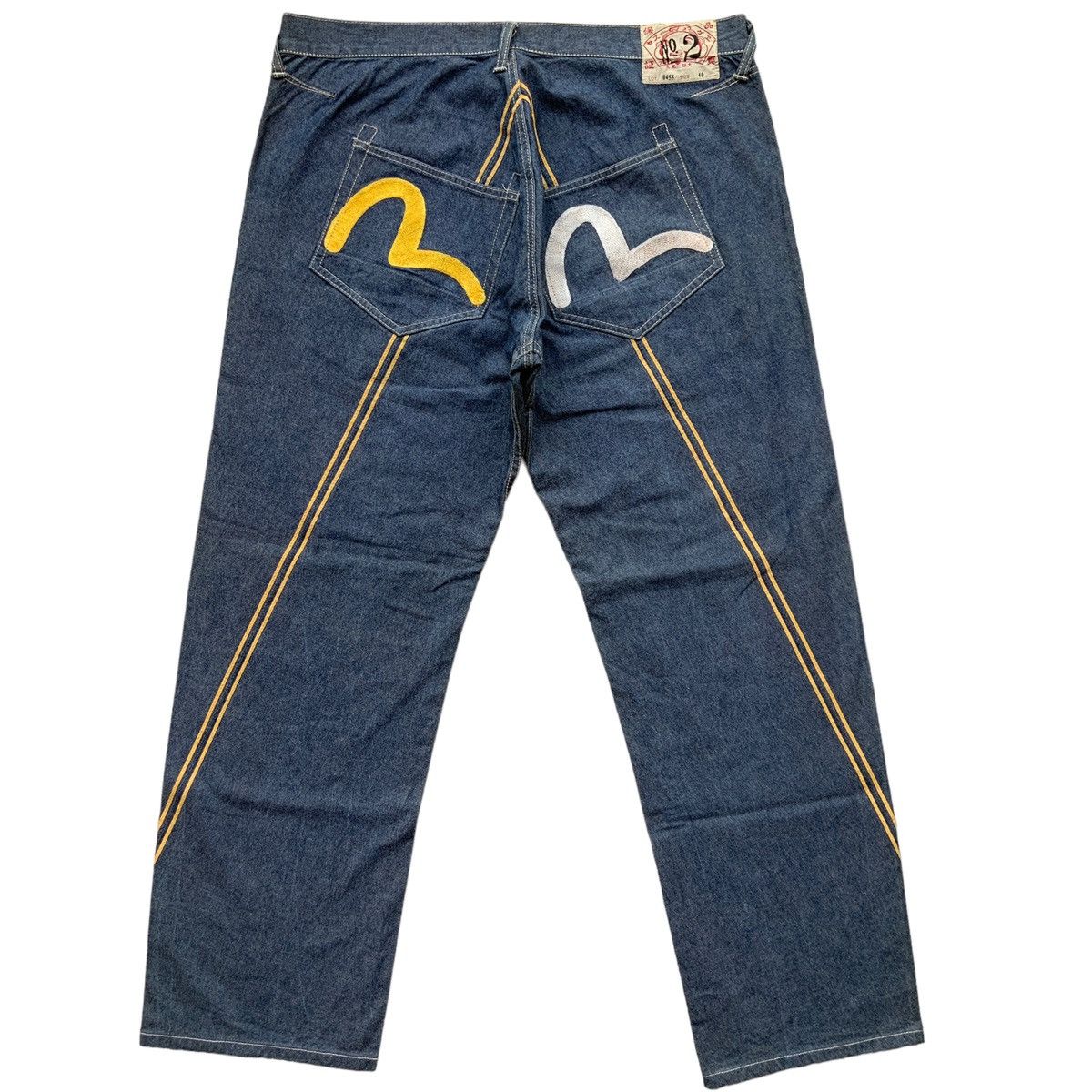 image of Evisu No.2 Embroidered Seagulls Selvedge Chambray, Men's (Size 40)