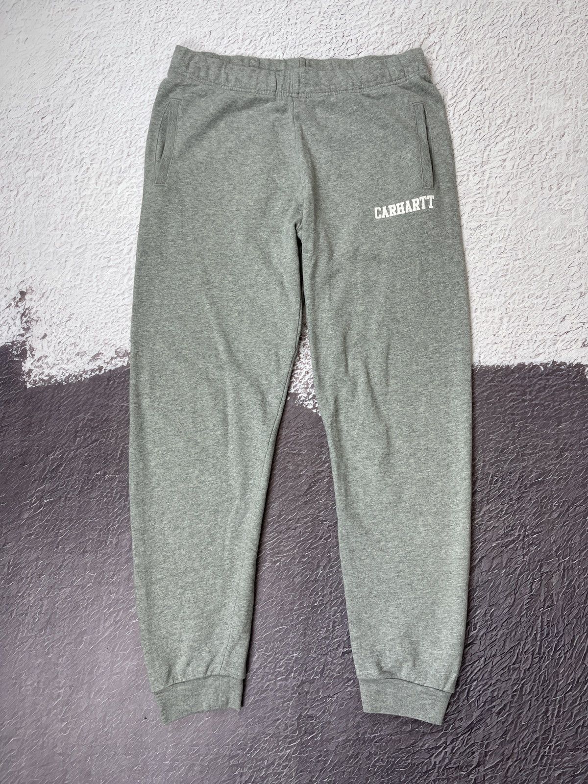 Carhartt Carhartt WIP College Sweatpants grey logo Size US 30 / EU 46 - 2 Thumbnail
