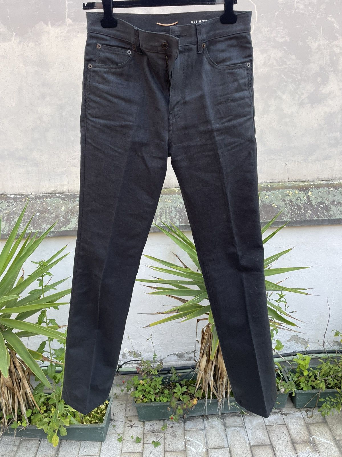 image of Saint Laurent Paris x YVES Saint Laurent Straight Flare Black Jeans, Men's (Size 30)