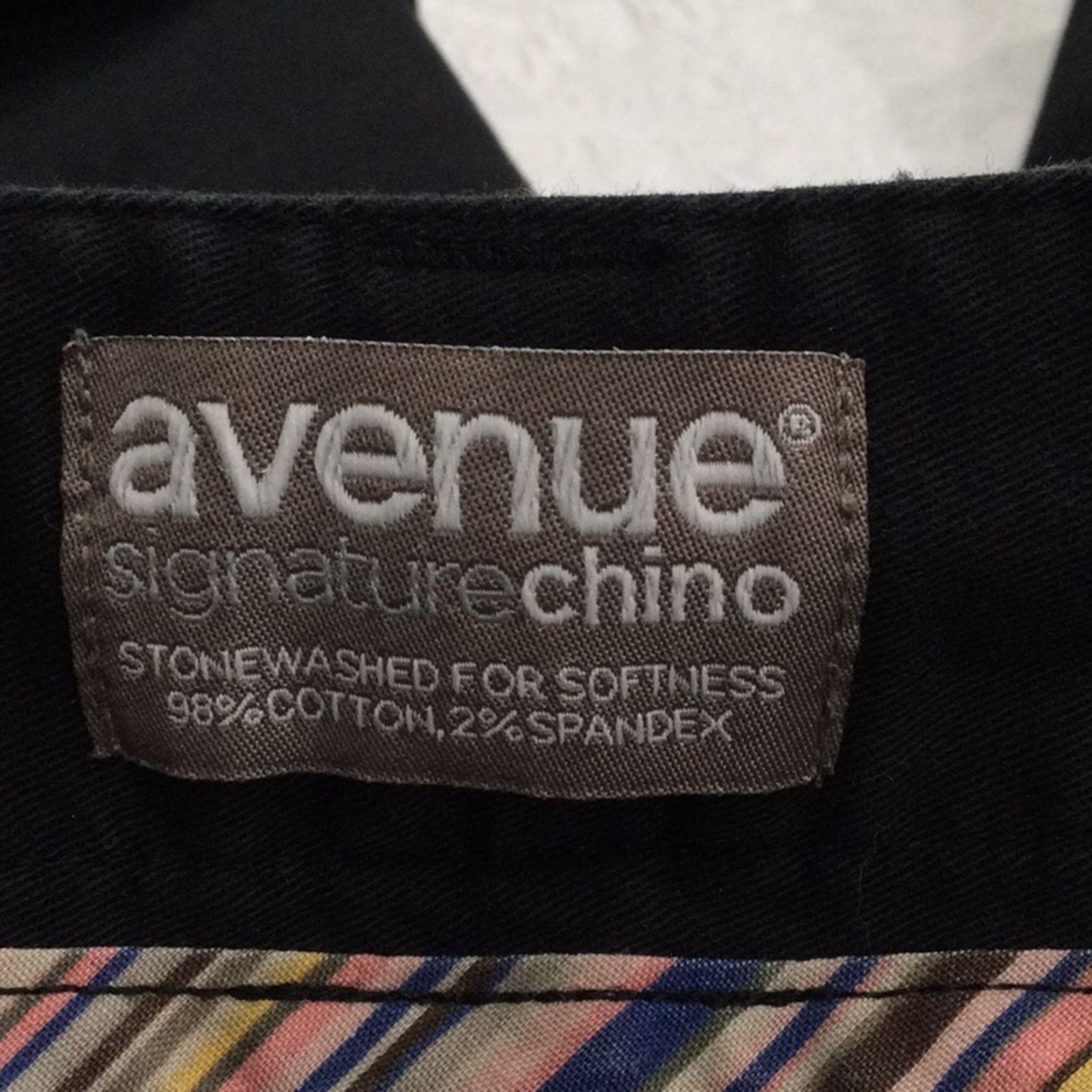 Avenue Avenue Signature Chino Black Stonewashed Pant Size 16 Size 38" / US 16 / IT 52 - 7 Thumbnail