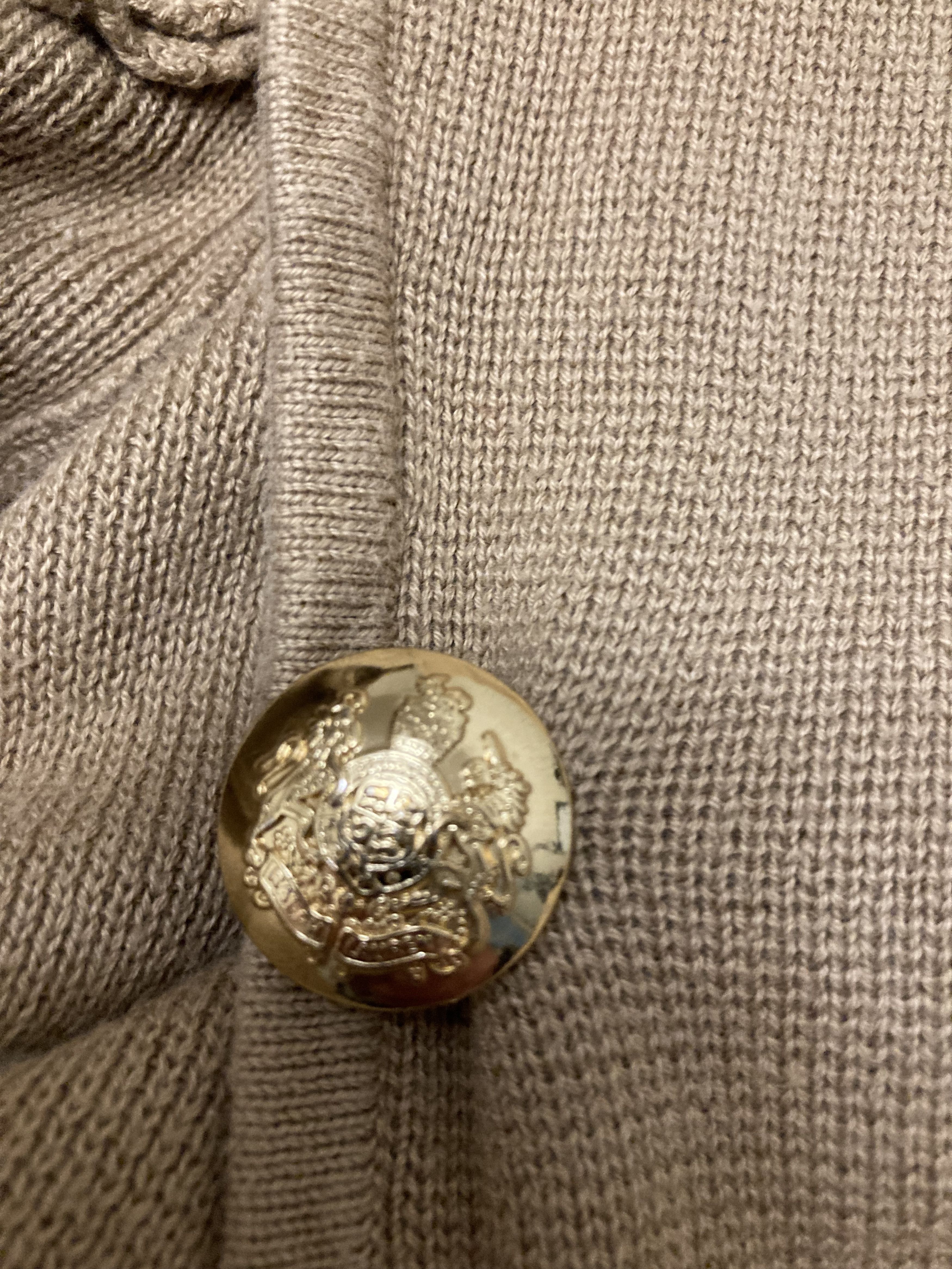 Ralph Lauren × Vintage Ralph Lauren Beige Cotton Blazer With Embroidered Patch Size S / US 4 / IT 40 - 7 Thumbnail