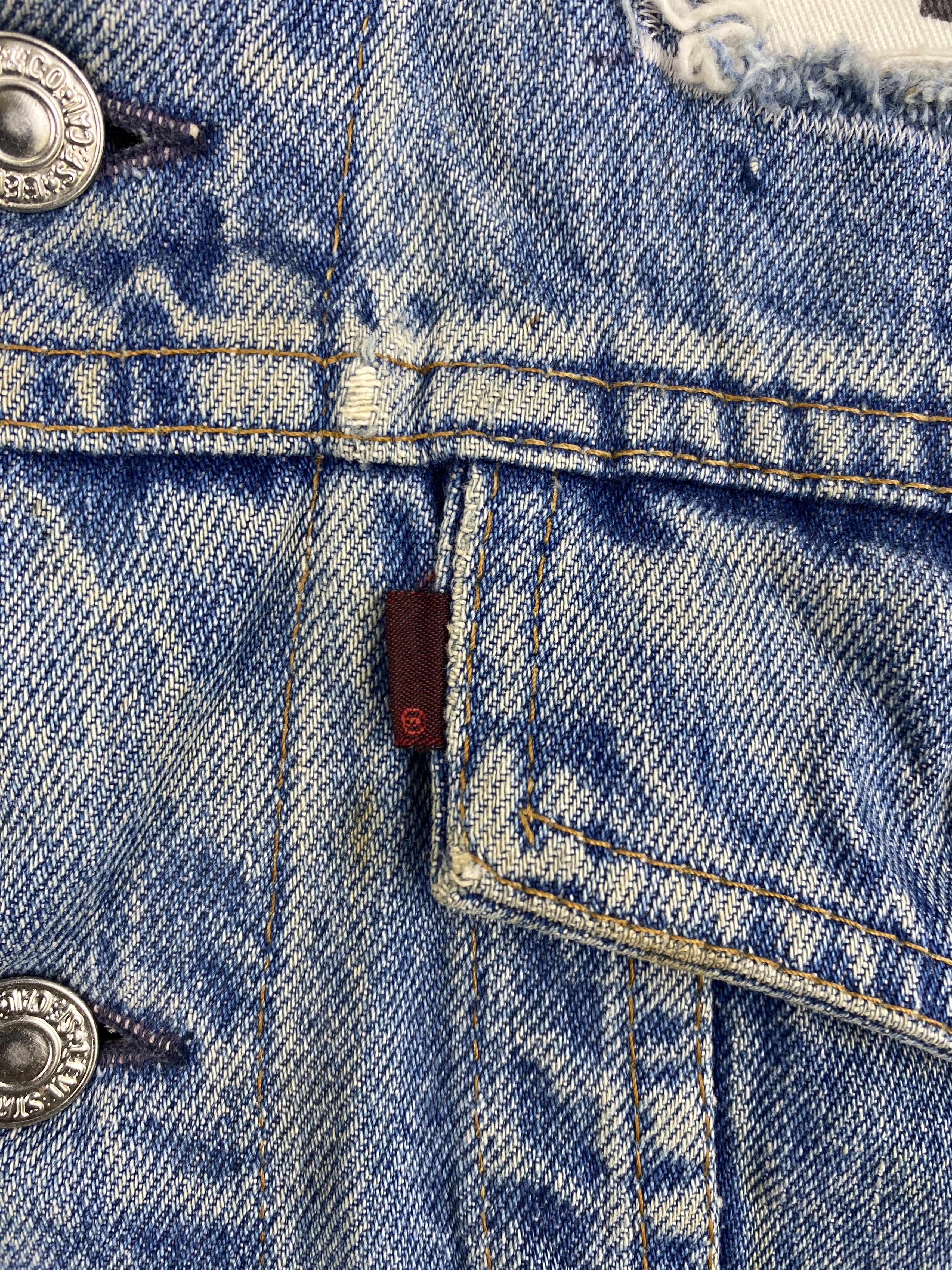 Levi's Vintage 90s Levis Sleeveless Jeans Vest J2009 Size US M / EU 48-50 / 2 - 11 Thumbnail