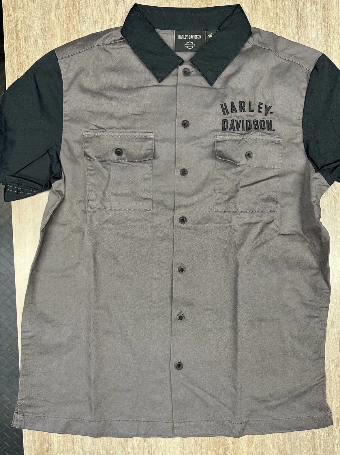 Harley Davidson Harley-Davidson Work Shirt Button Up NWT Size US M / EU 48-50 / 2 - 1 Thumbnail