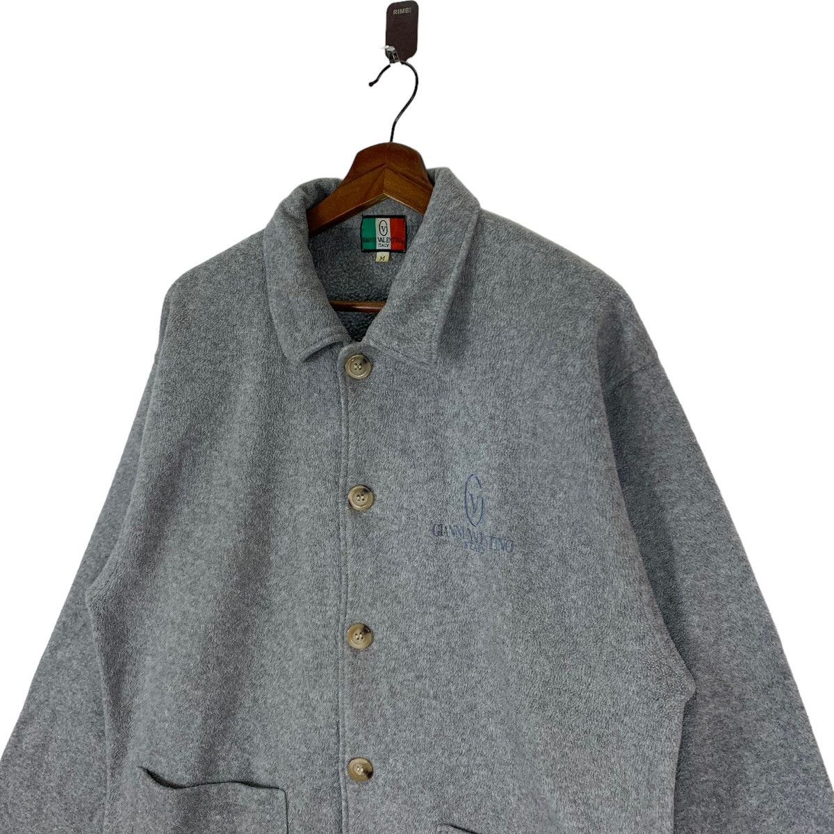Designer × Vintage VINTAGE GIANNI VALENTINO ITALY BUTTON FLEECE JACKET Size US M / EU 48-50 / 2 - 3 Thumbnail