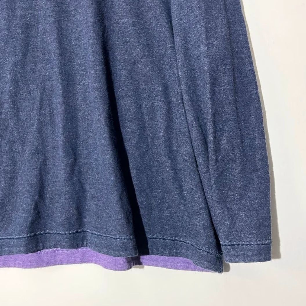 Vintage Wilkens Bros Heritage Collection Hoodie Navy Blue Purple Contrast M55 Mens XL Pullover Hooded All Seasons Size US XL / EU 56 / 4 - 4 Thumbnail