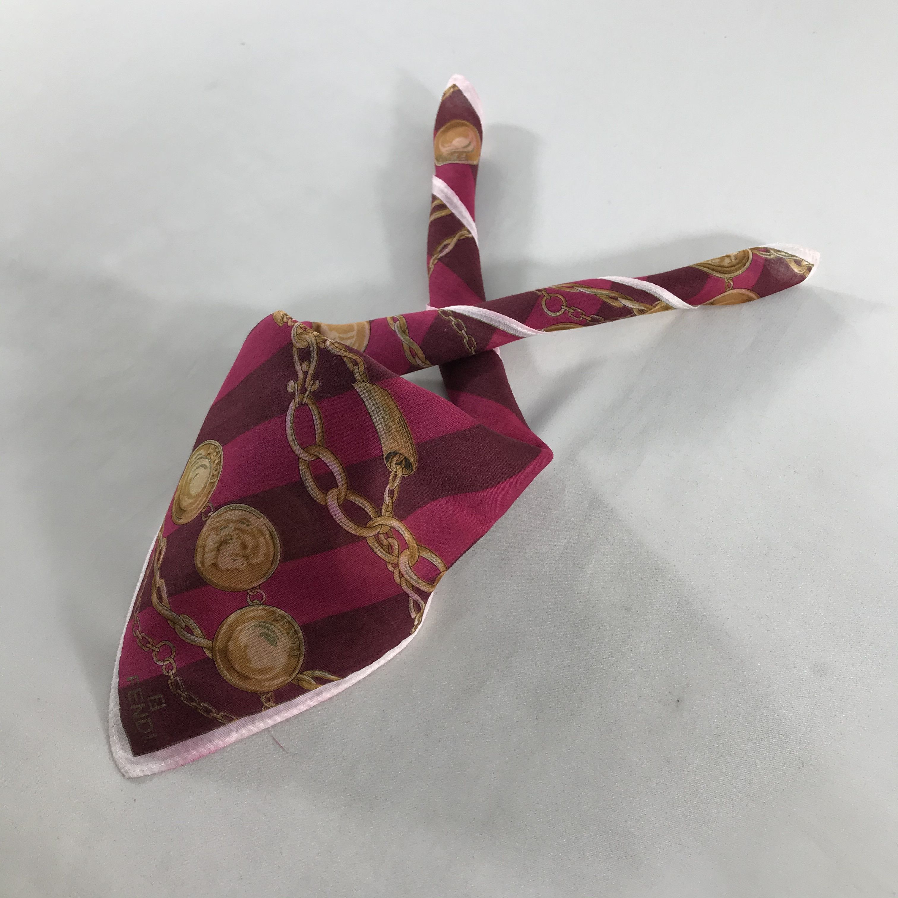 Vintage FeNdI Handkerchief Neckerchief Bandana H05 Size ONE SIZE - 2 Thumbnail