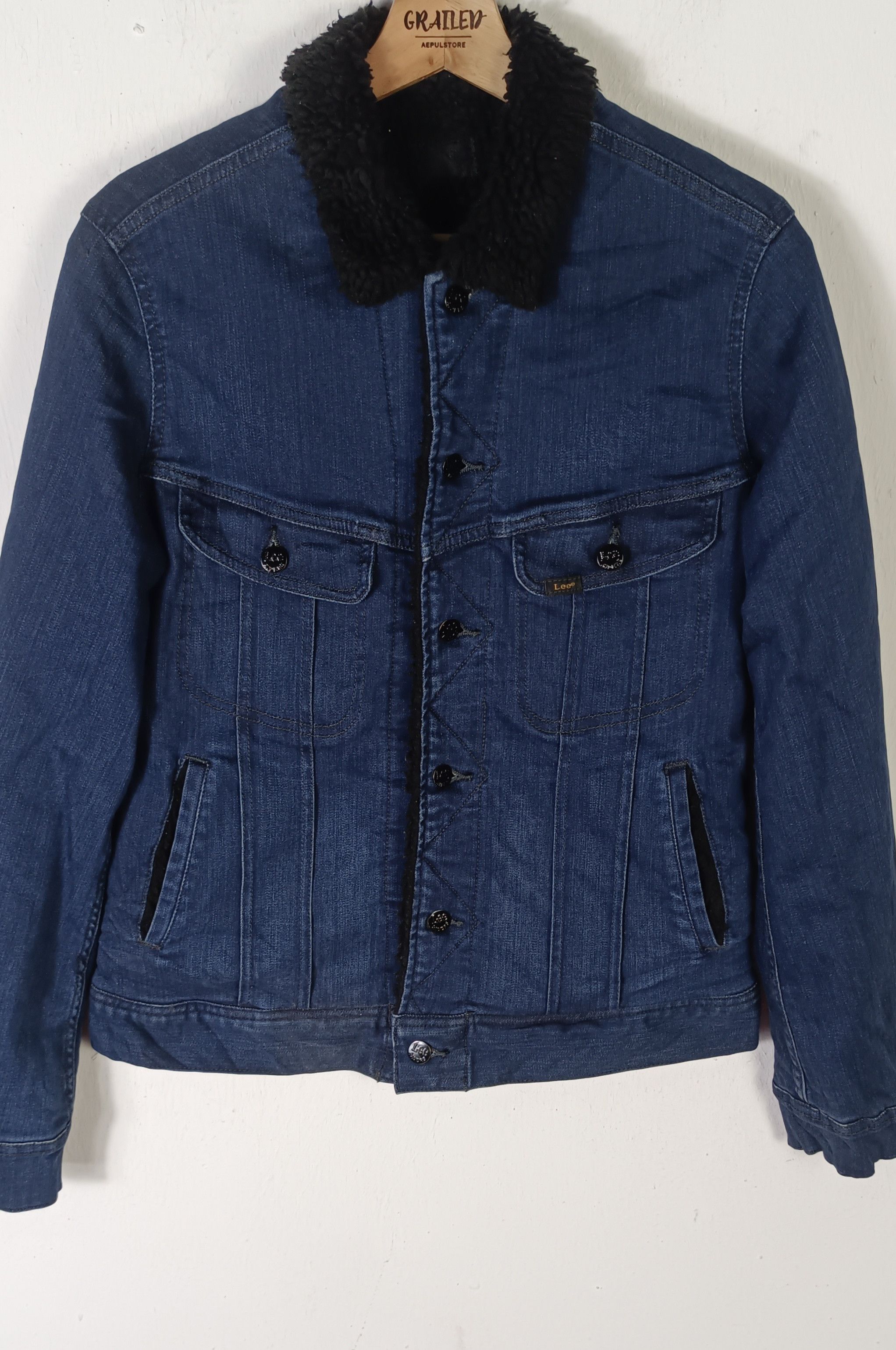 Lee Lee Riders Sanforized Sherpa Denim Jacket Size US M / EU 48-50 / 2 - 3 Thumbnail