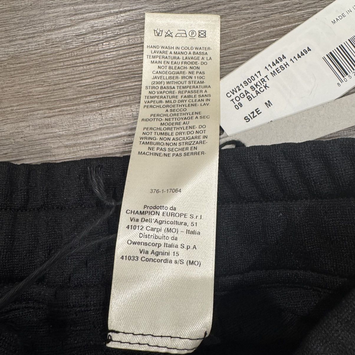 Converse Rick Owens X Champion Eco Mesh Toga Skirt Black Size 28" / US 6 / IT 42 - 7 Thumbnail
