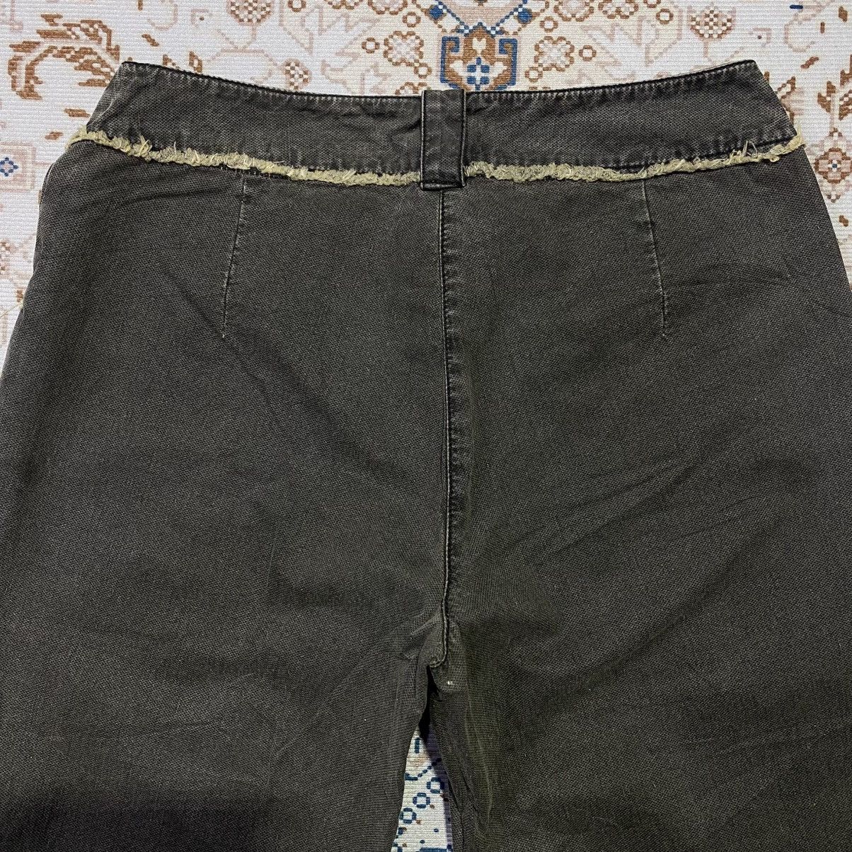 If Six Was Nine × Le Grande Bleu (L.G.B.) 2000s Y2K Max & Co Distressed Accent Flare Jeans Size US 30 / EU 46 - 4 Thumbnail