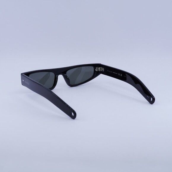 Gucci Gucci GG1634S 006 Sunglasses Black Cat Eye Frame, Grey Size ONE SIZE - 10 Thumbnail