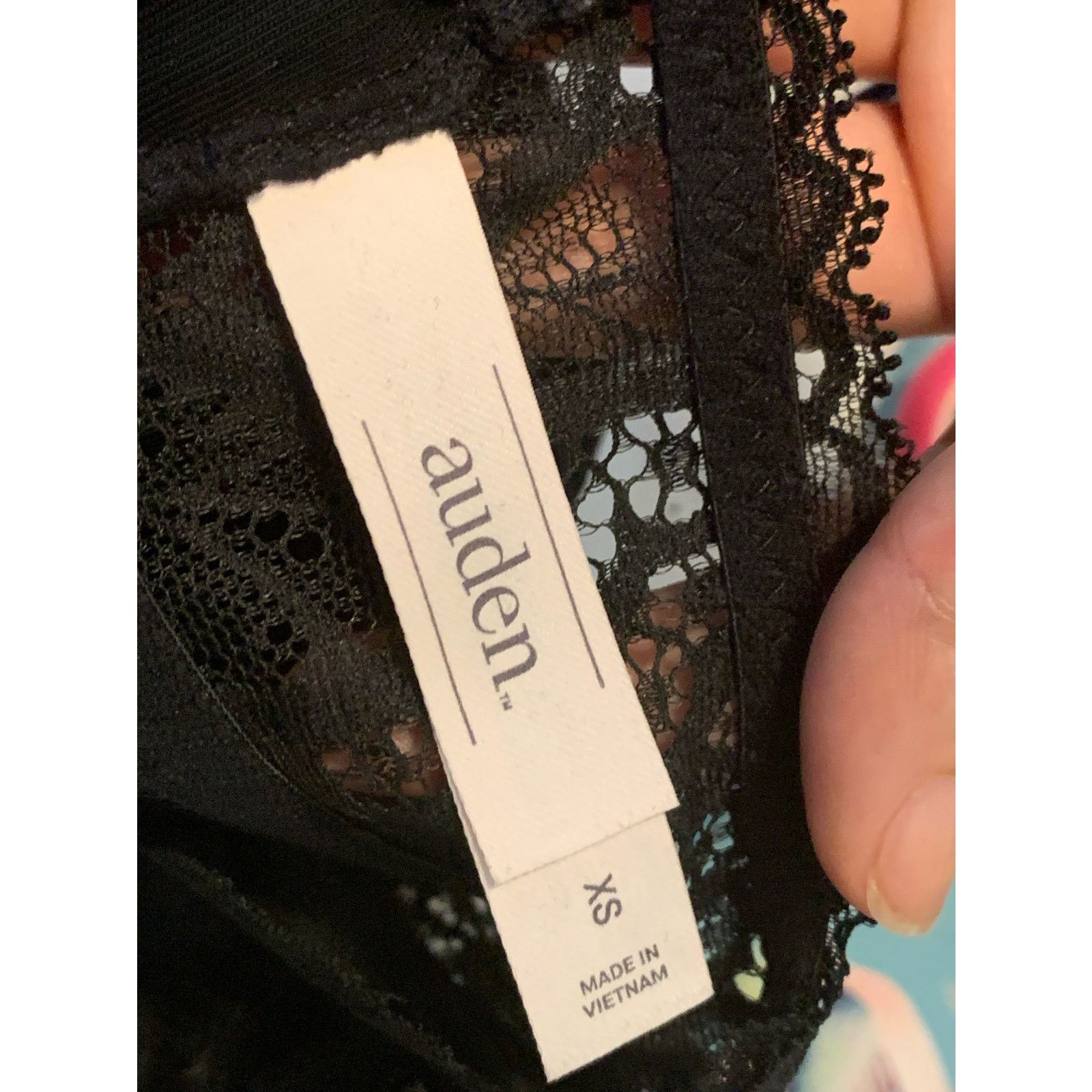 Audemars Piguet Auden racer back lace black padded bralette size XS Size ONE SIZE - 3 Thumbnail
