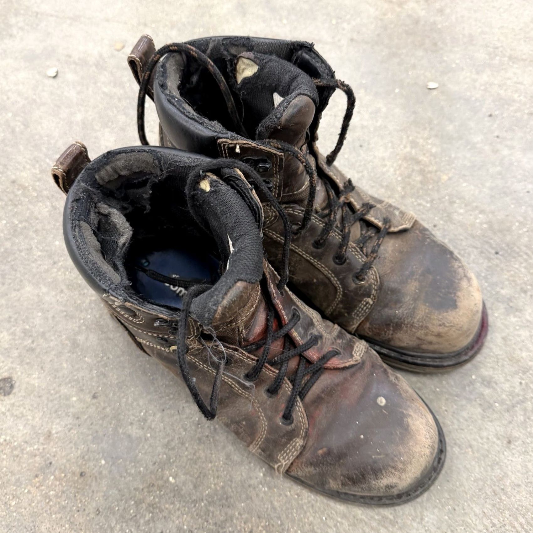 Danner Danner Steel Yard 6 Inch ST Steel Toe Boots Mens 9.5 Brown Leather Combat Heavy Distress Shoes Size US 10 / EU 43 - 2 Thumbnail