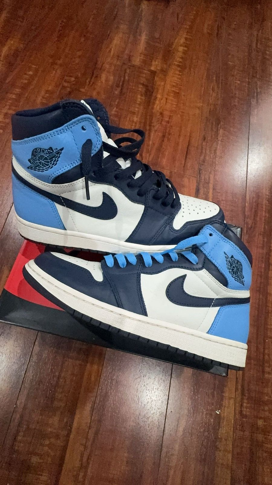 Jordan Brand × Nike Jordan 1 Retro High OG Obsidian Size US 8.5 / EU 41-42 - 1 Thumbnail