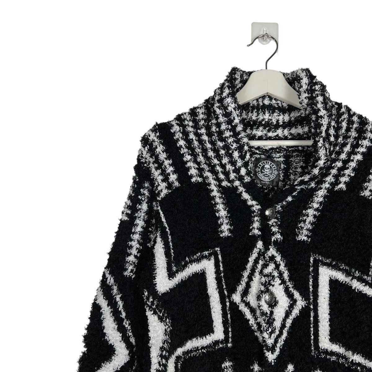 Hysteric Glamour 🔥 DIVINER TEAM RECKLESS LIFE FLEECE KNITTED CARDIGAN Size US M / EU 48-50 / 2 - 5 Thumbnail