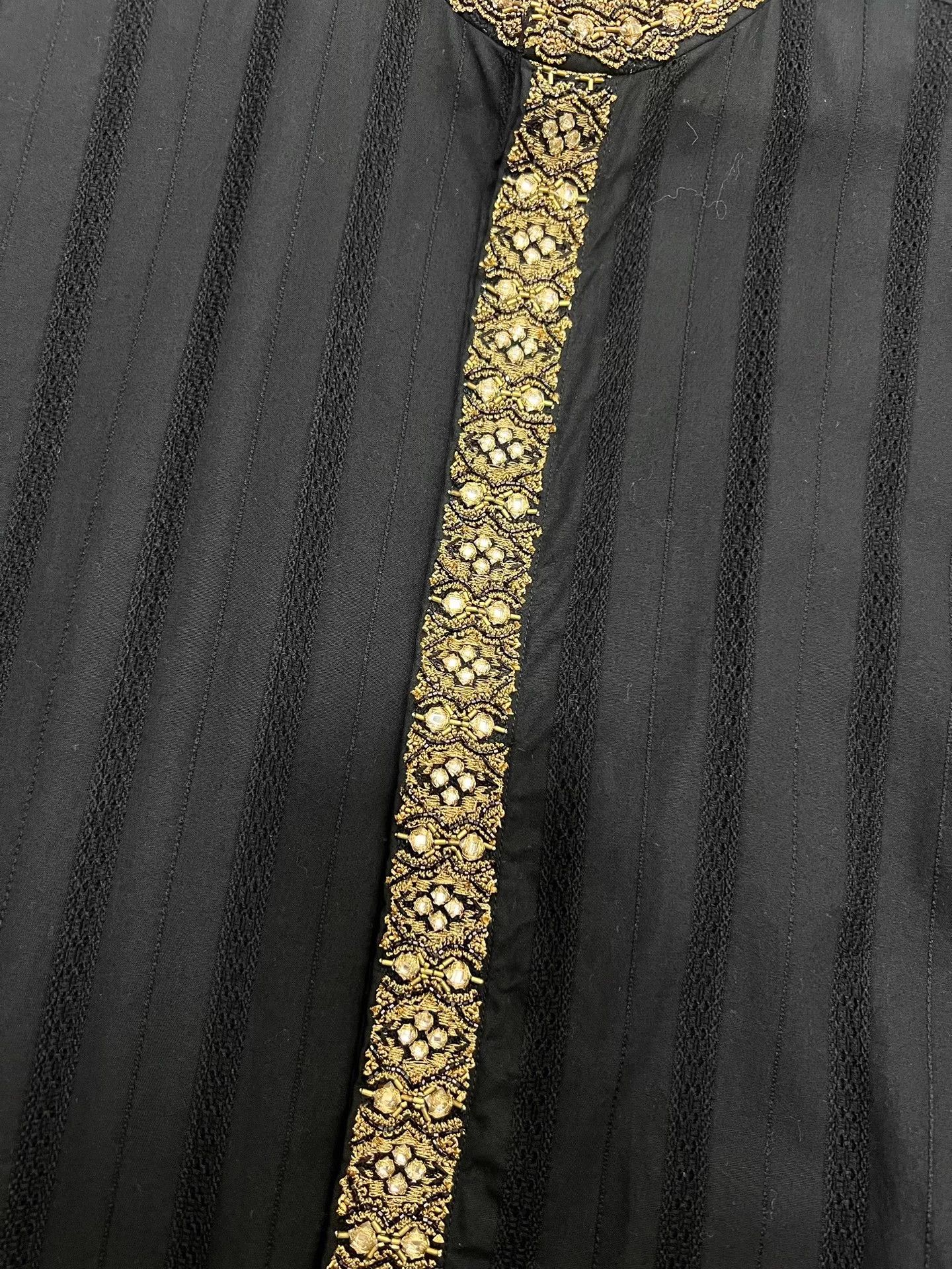 Saint Laurent Paris Authentic Saint Laurent SLP gold braided, hollowed-out shirt Size US L / EU 52-54 / 3 - 5 Thumbnail