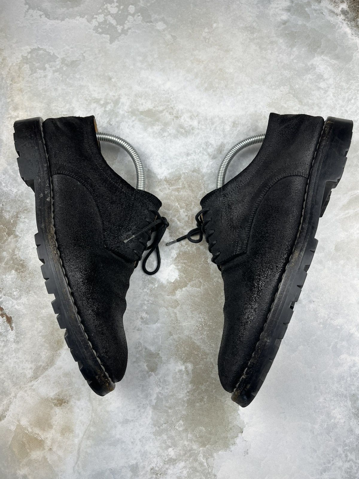 Maison Margiela Maison Margiela Waxed Suede Vibram Lug Sole Derbies Size US 8 / EU 41 - 2 Thumbnail