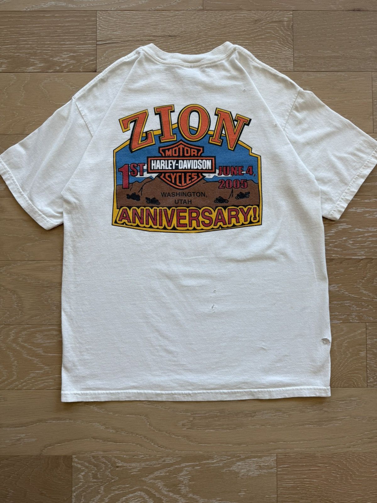 Harley Davidson Vintage ‘05 Zion Utah Harley Shirt Size US M / EU 48-50 / 2 - 1 Thumbnail
