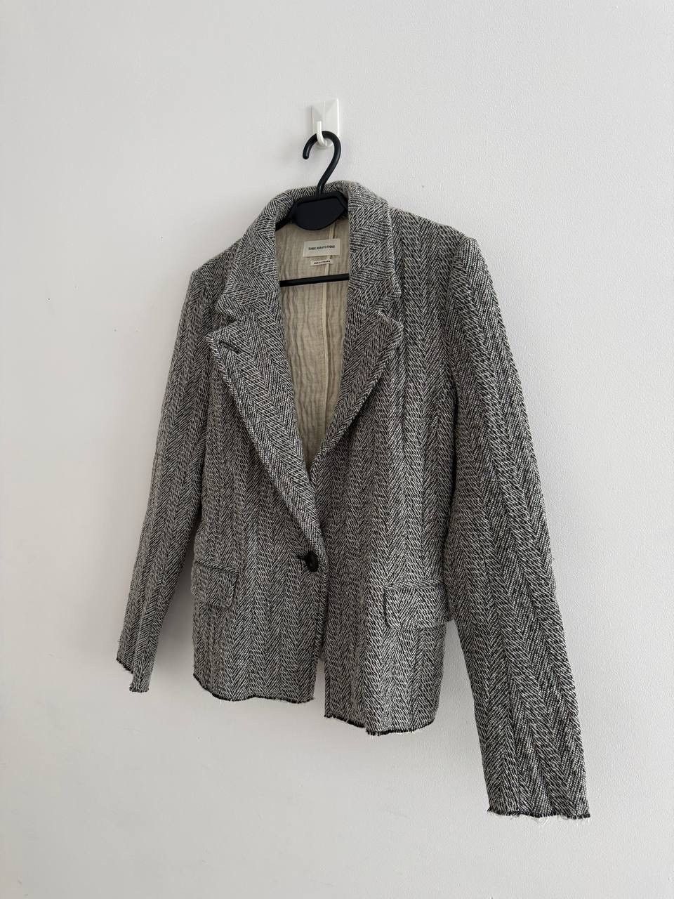 Isabel Marant Isabel Marant Herringbone Wool Blazer Vintage Luxury Size XS / US 0-2 / IT 36-38 - 2 Thumbnail