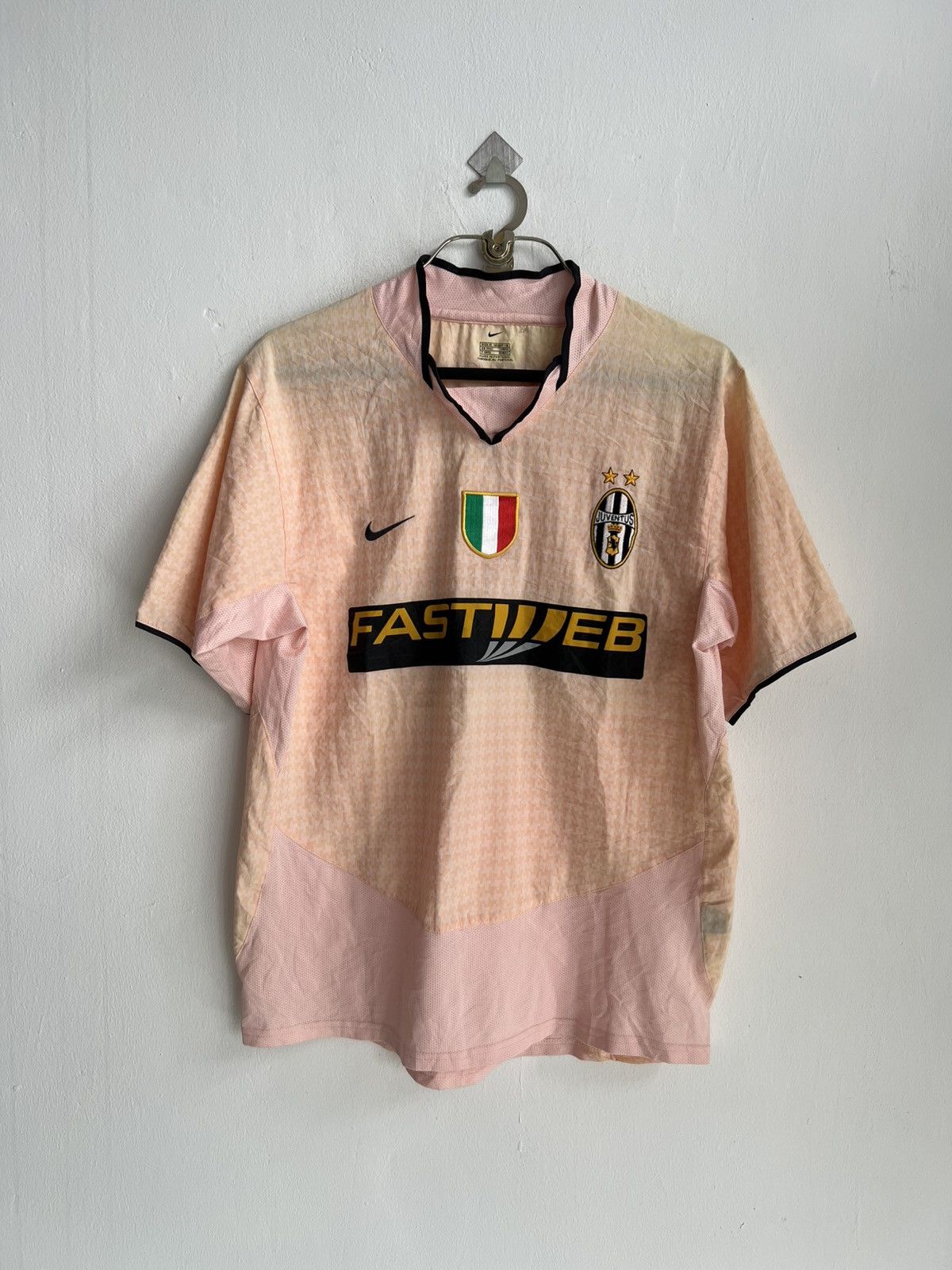 Nike × Vintage Vintage 2003-04 Nike Juventus FC Seria A Away Jersey #Nedved Size US M / EU 48-50 / 2 - 1 Thumbnail