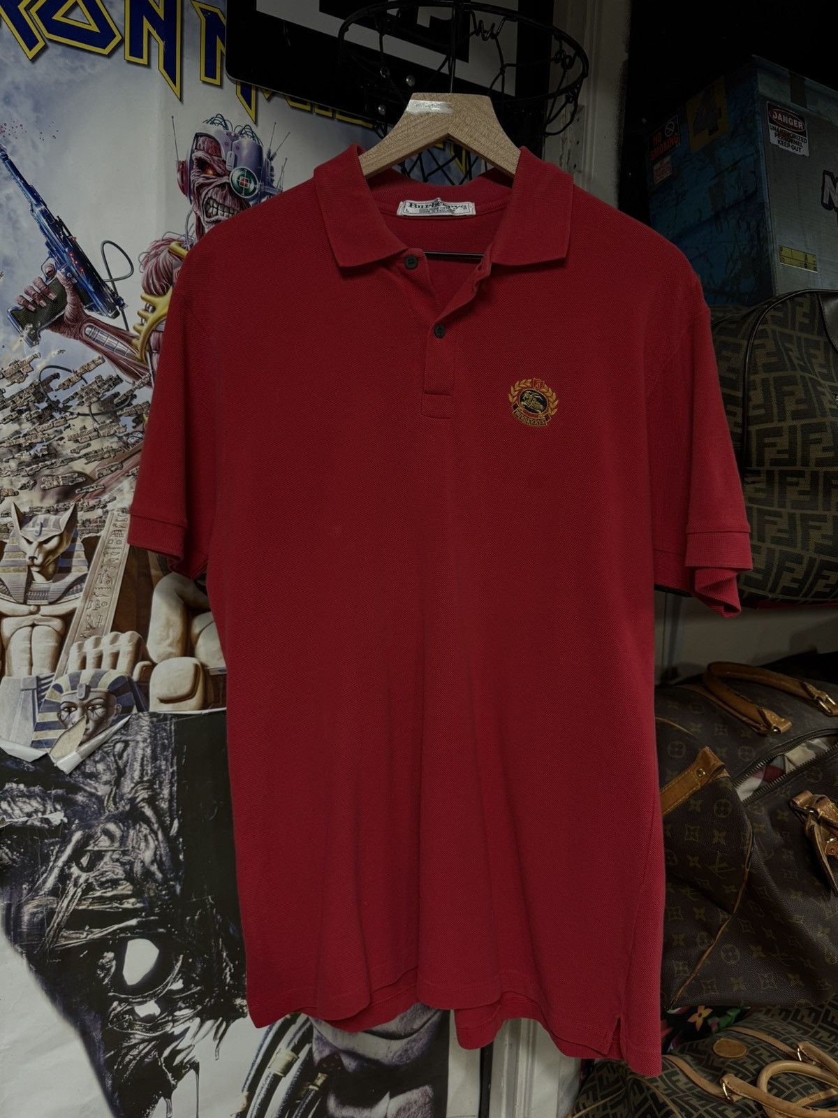 Burberry Burberry Logo Polo Men’s T-Shirt Preowned Size Large Size US L / EU 52-54 / 3 - 1 Thumbnail