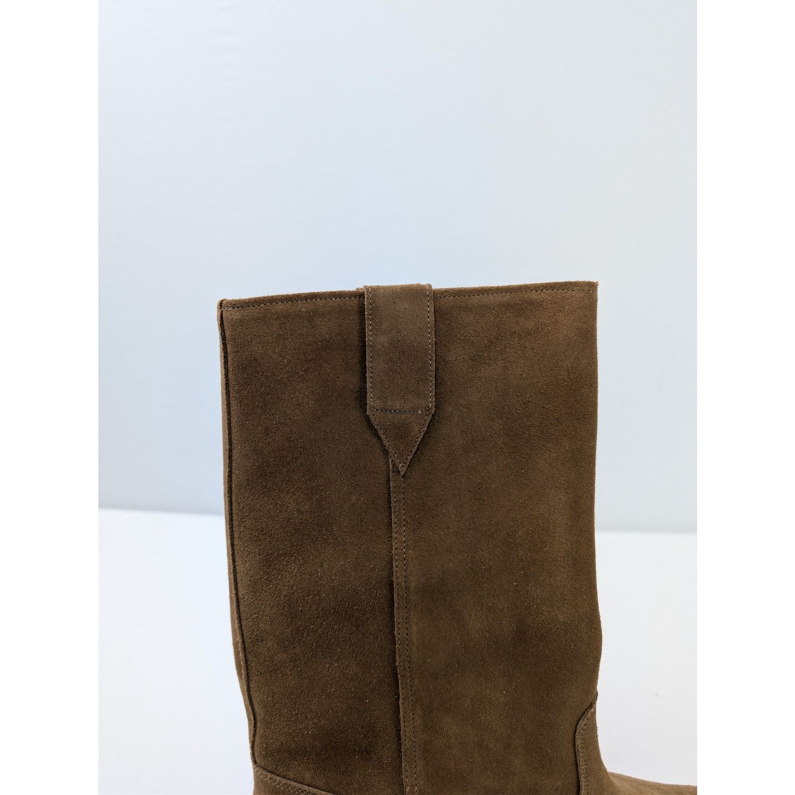 Officine Generale o1rshd1 Gray Boots Suede Leather High Boots in Mustard Olive Size US 10 / EU 43 - 11 Thumbnail