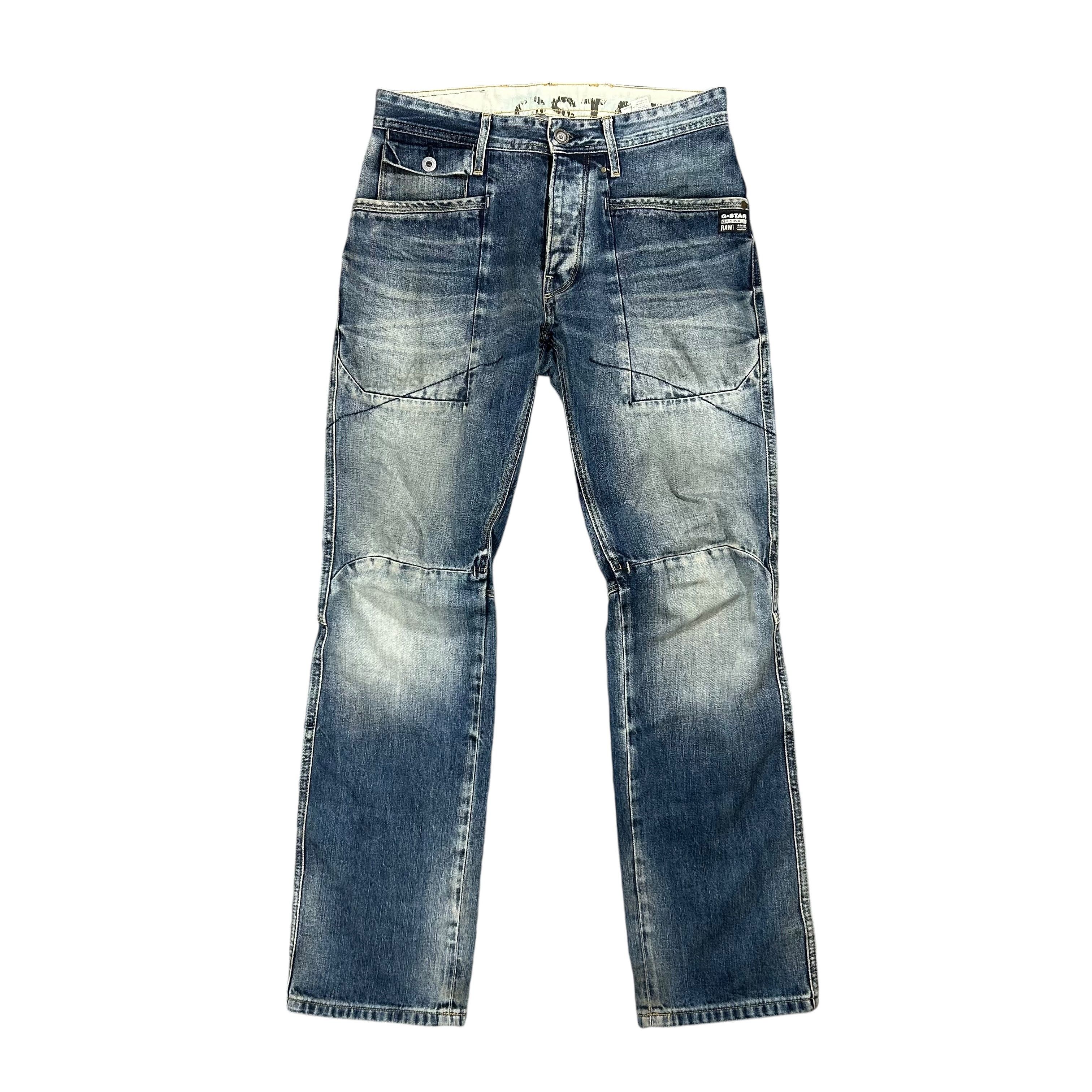G-Star G-star Raw Regular Straight Blue Denim Jeans W30L32 Size US 30 / EU 46 - 1 Thumbnail