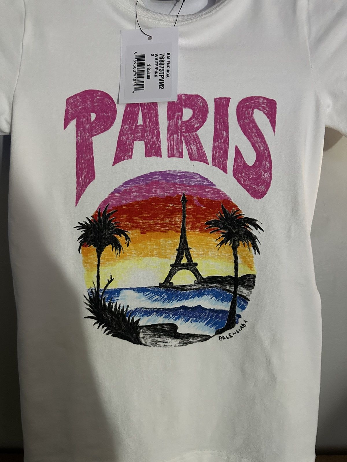 Balenciaga Balenciaga tropical Paris t shirt size small Size S / US 4 / IT 40 - 3 Thumbnail