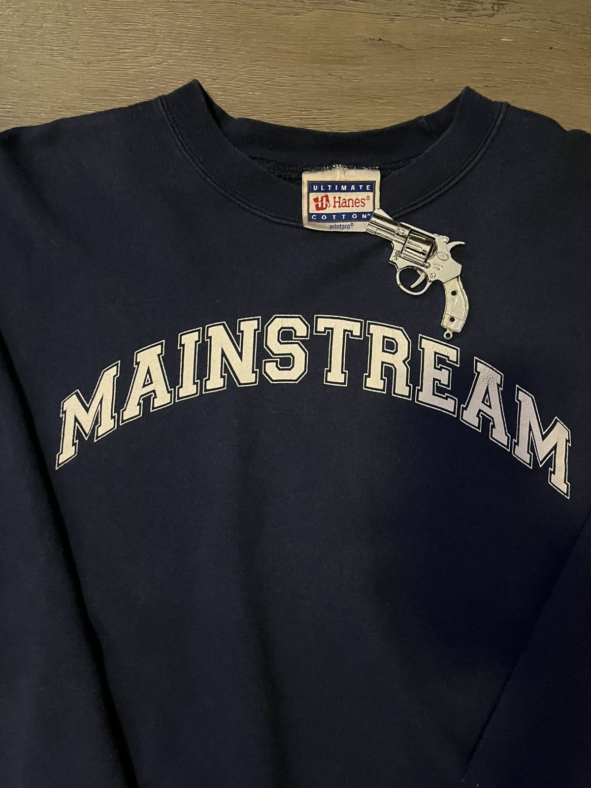 Vintage 80s Sweatshirt MainStream Size US L / EU 52-54 / 3 - 2 Thumbnail