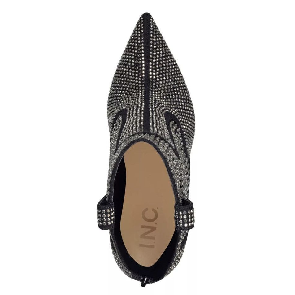 I.N.C INC Womens Oaklynne Black Rhinestone Booties NIB Size 7 Size US 7 / IT 37 - 8 Thumbnail
