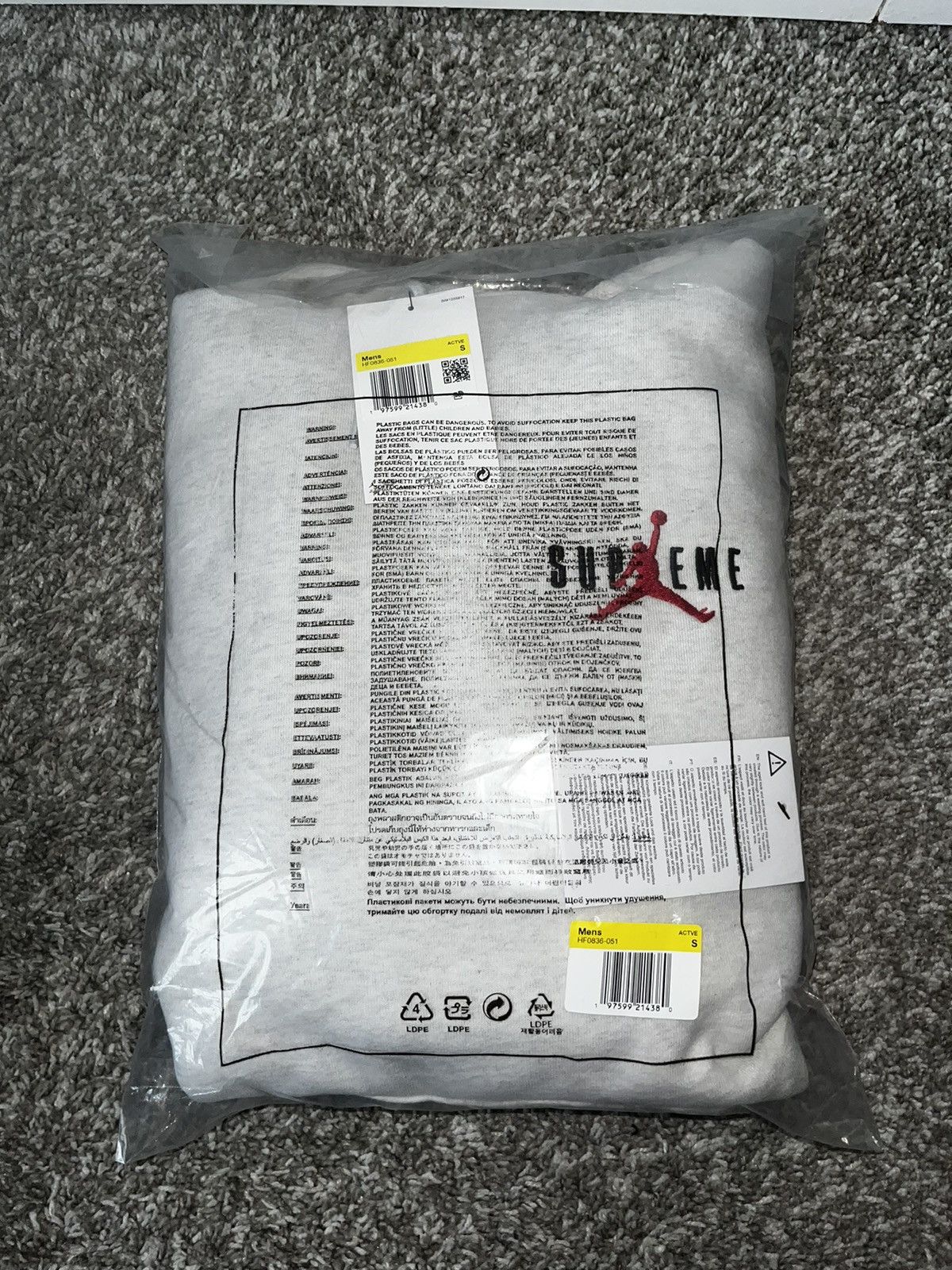 Jordan Brand × Supreme Supreme Jordan Hooded Sweatshirt Size US S / EU 44-46 / 1 - 11 Thumbnail