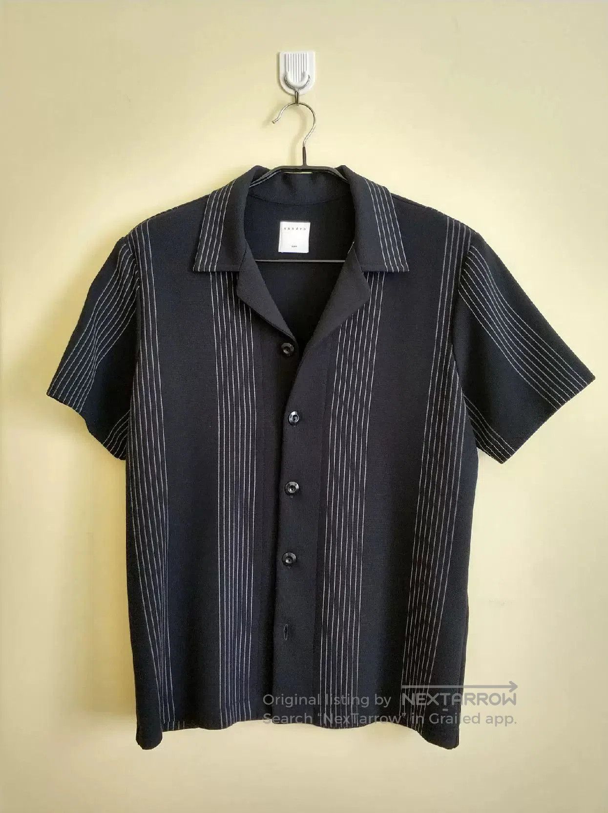 Sandro Sandro Summer Striped Shirt for Men. Size US S / EU 44-46 / 1 - 1 Thumbnail