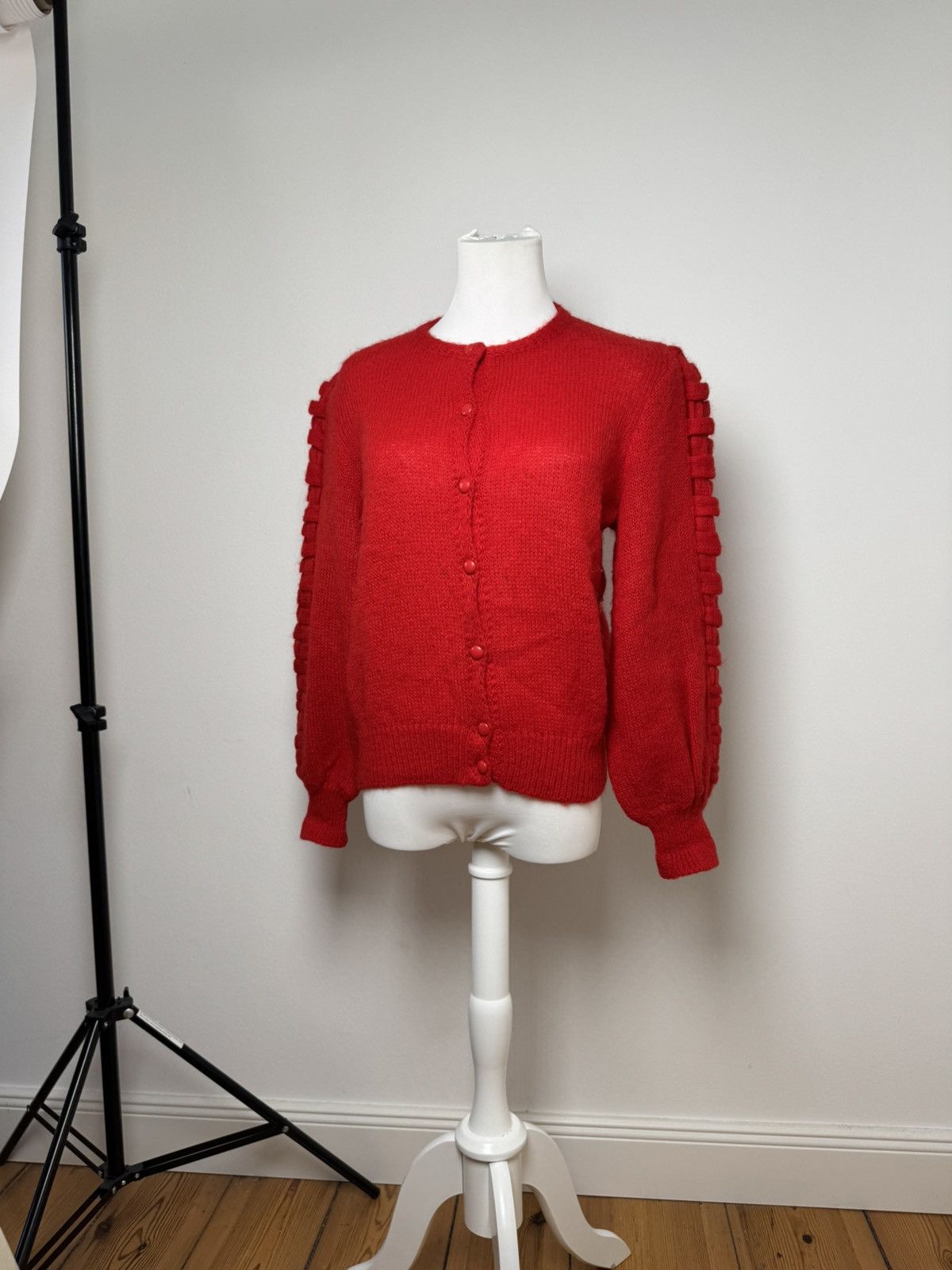 Vintage Dior Wool Sweater Red