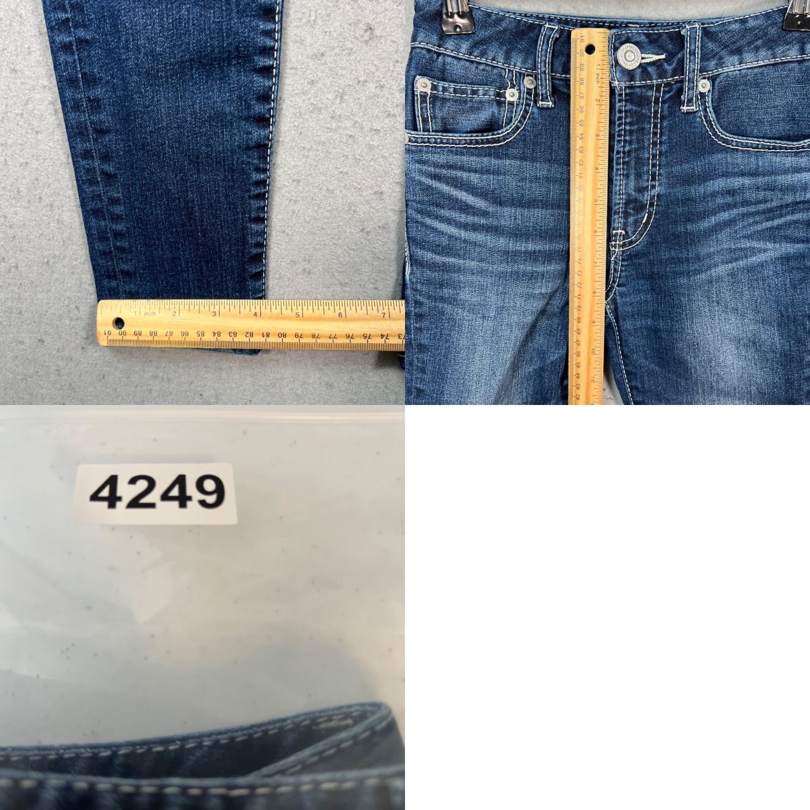MOUSSY Vintage Moussy Jeans Womens 23 Skinny Fit High-Rise Blue Denim Cotton Blend 5-Pocket Design Adult Womens 23 Jeans Mens? Size 40" / US 18 - 8 Thumbnail