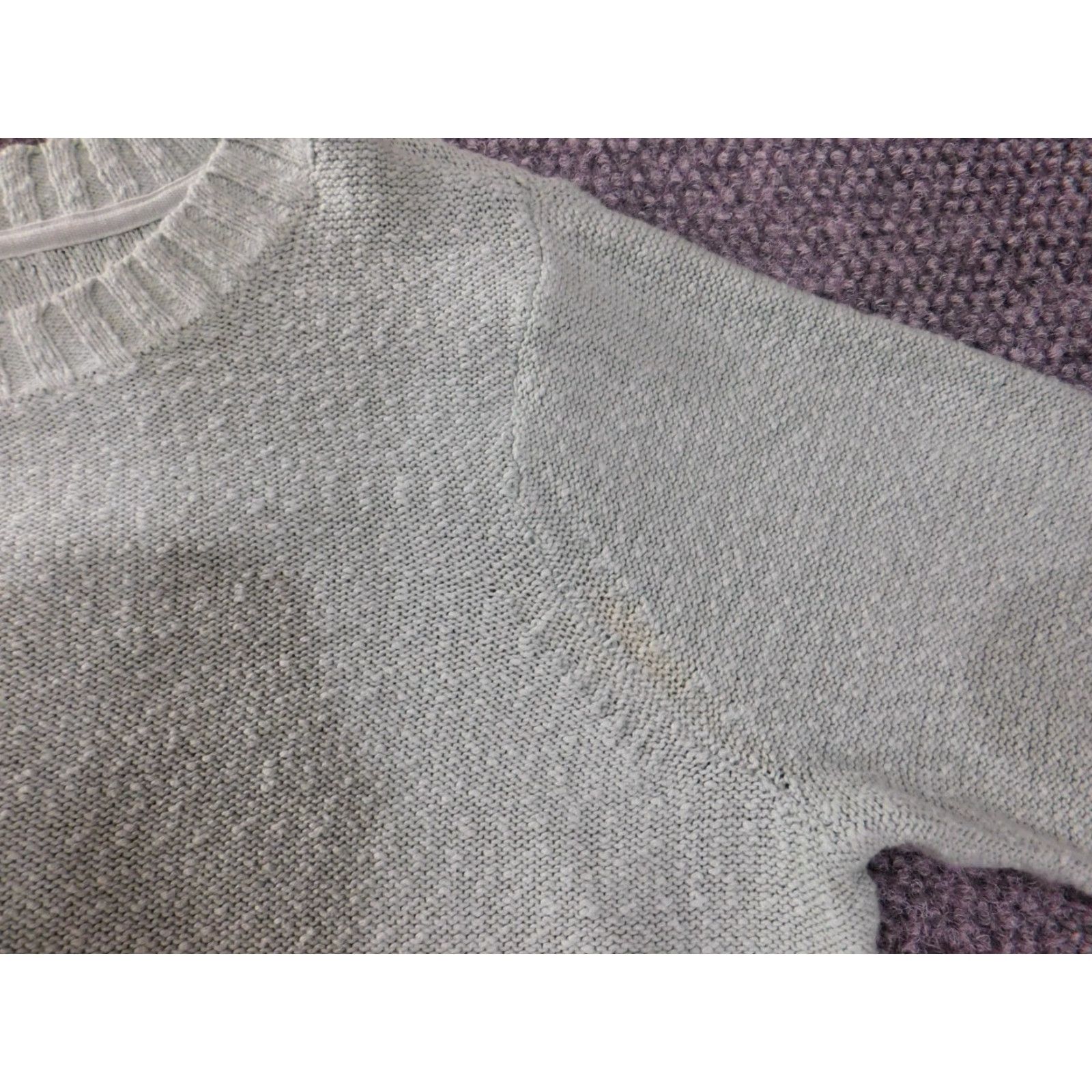J. Jill J. Jill Sweater Pullover Crew Neck Knit Long Sleeve Green L Womens Classic Cable-Knit Size L / US 10 / IT 46 - 4 Thumbnail