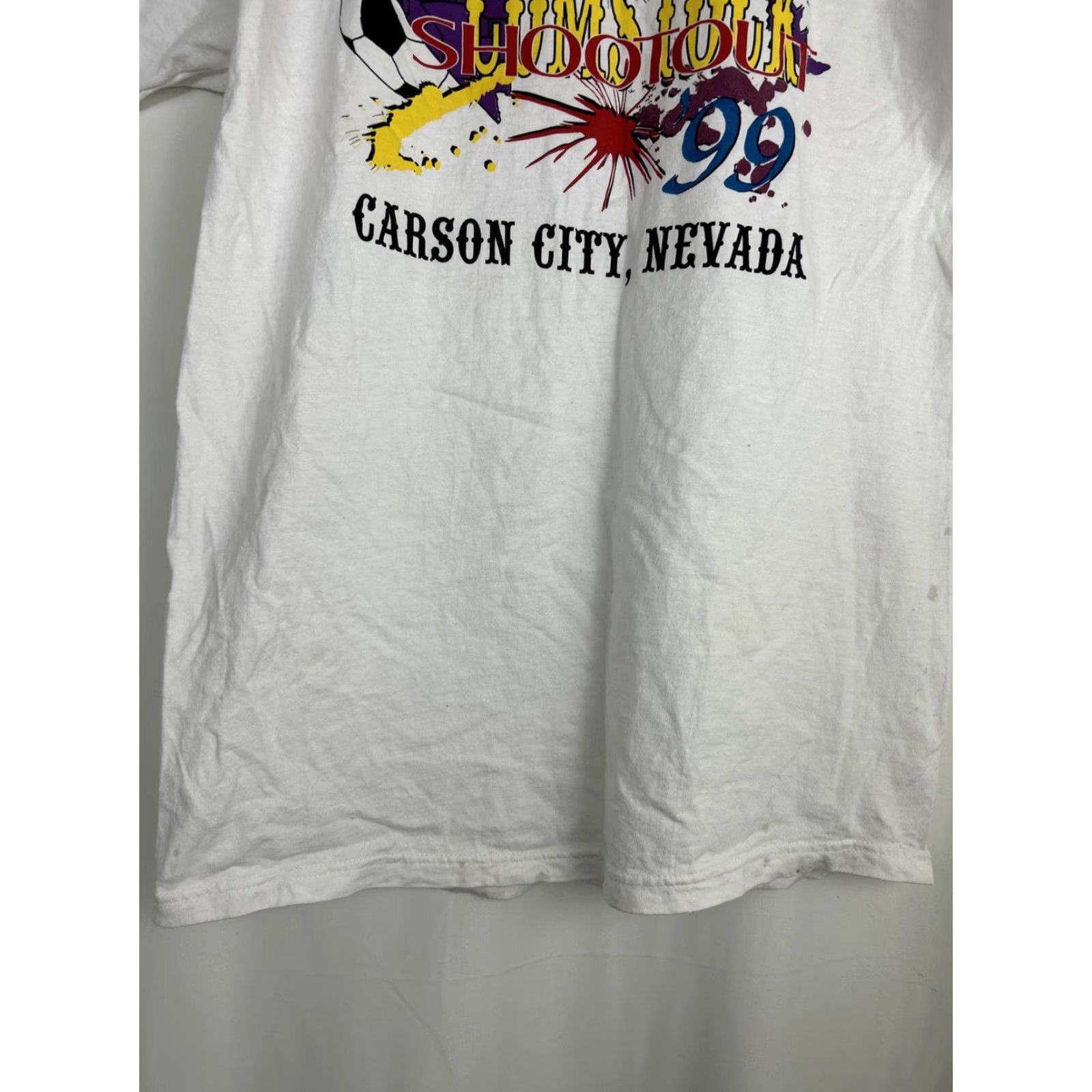 Fruit Of The Loom VINTAGE Fruit of the Loom T-Shirt Men L White Short Sleeve Size US L / EU 52-54 / 3 - 5 Thumbnail