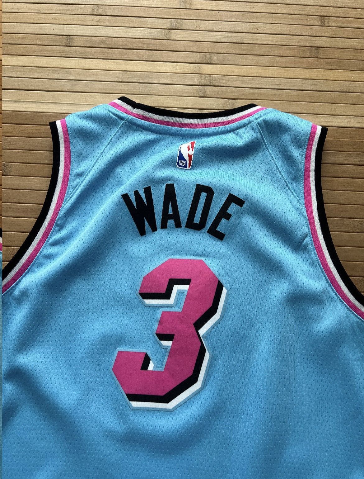 Nike Nike Wade Miami Heat Vice Nights Blue Pink Jersey Size US M / EU 48-50 / 2 - 4 Thumbnail