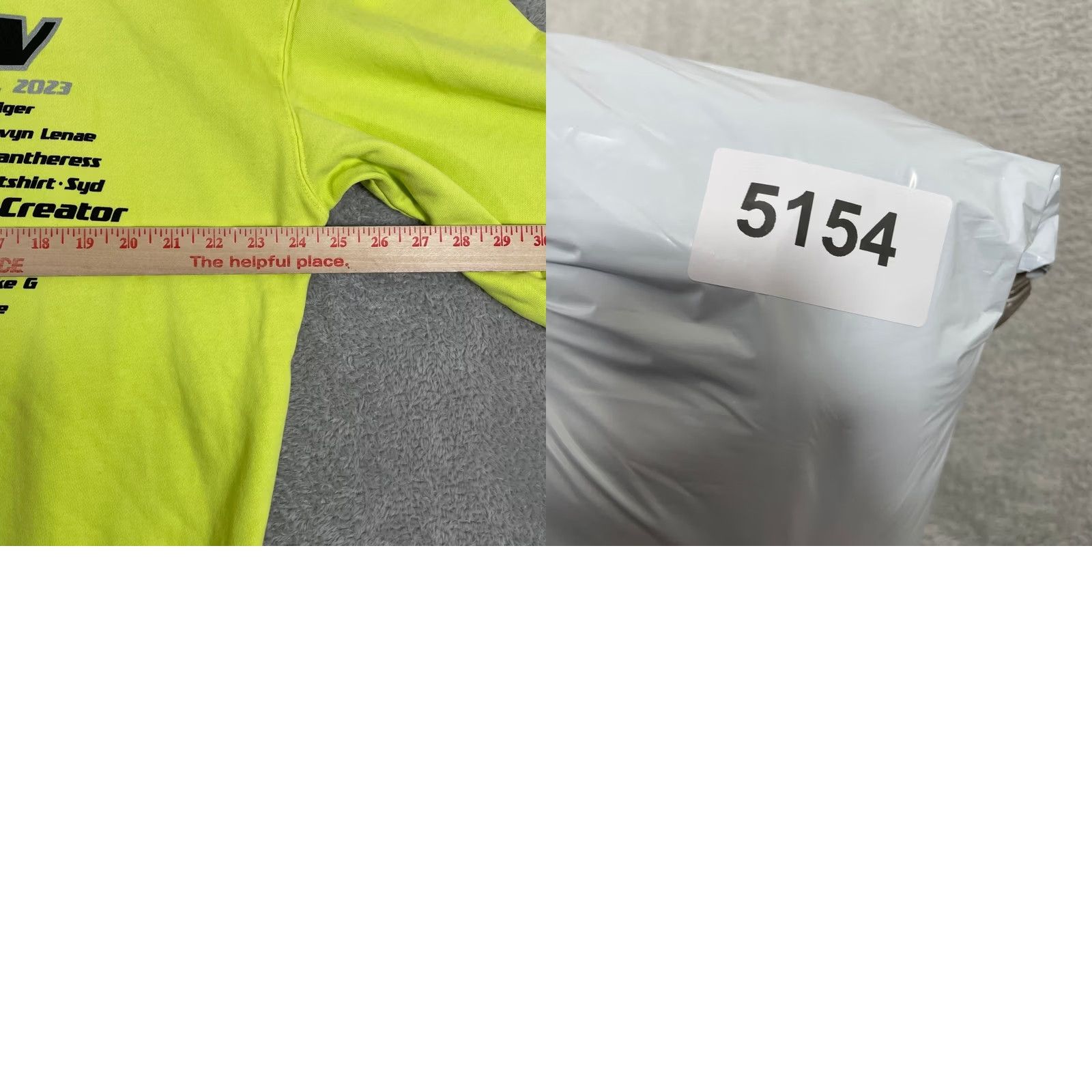 Golf Wang Camp Flog Gnaw 2023 Lineup Hoodie Mens Large Neon Yellow Golf Wang Graphic Logo Size US L / EU 52-54 / 3 - 8 Thumbnail
