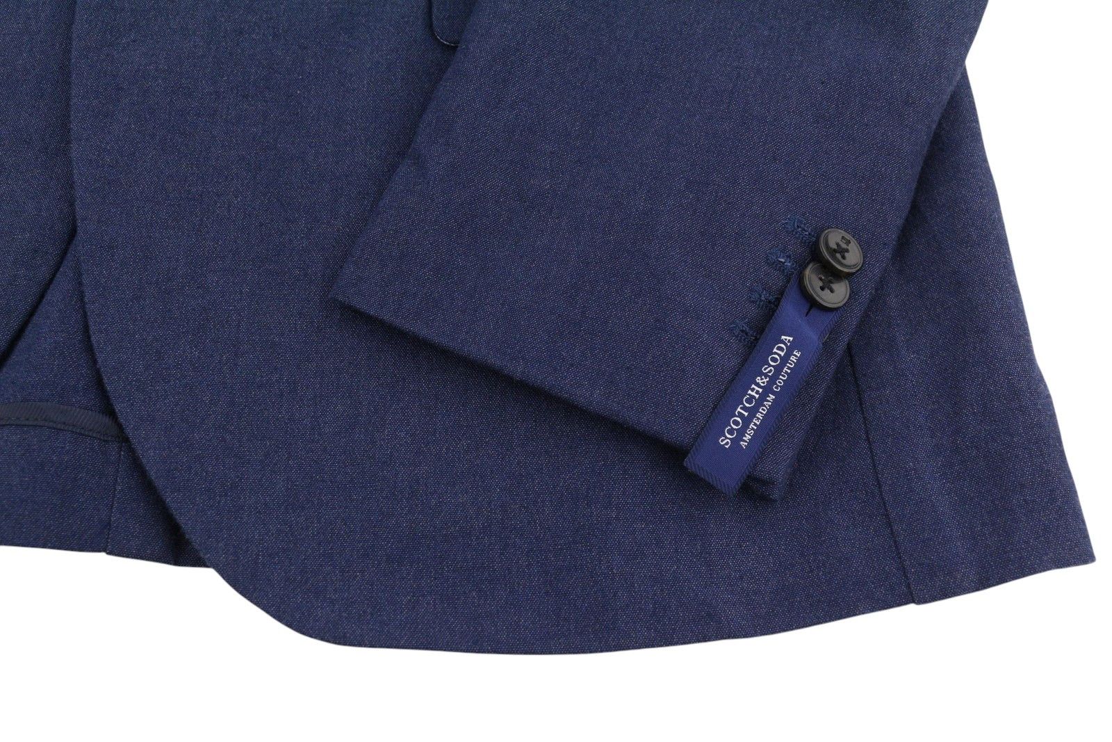 Scotch & Soda M Dark Blue Peak Lapel Single-Breasted Blazer 91049 Size 38R - 7 Thumbnail
