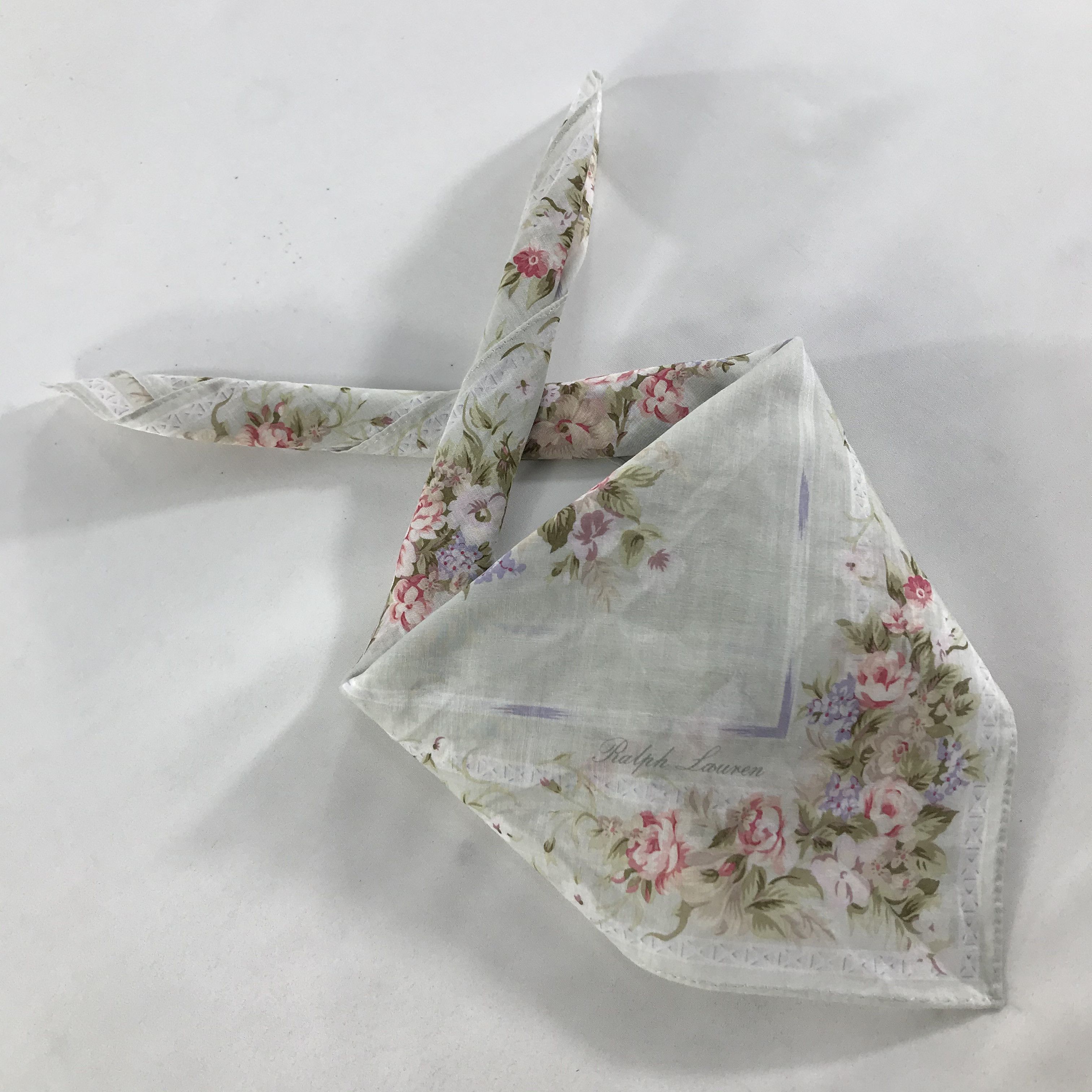 Ralph Lauren × Vintage Ralph Lauren Bandana / Handkerchief / Neckerchief - S1670 Size ONE SIZE - 4 Thumbnail