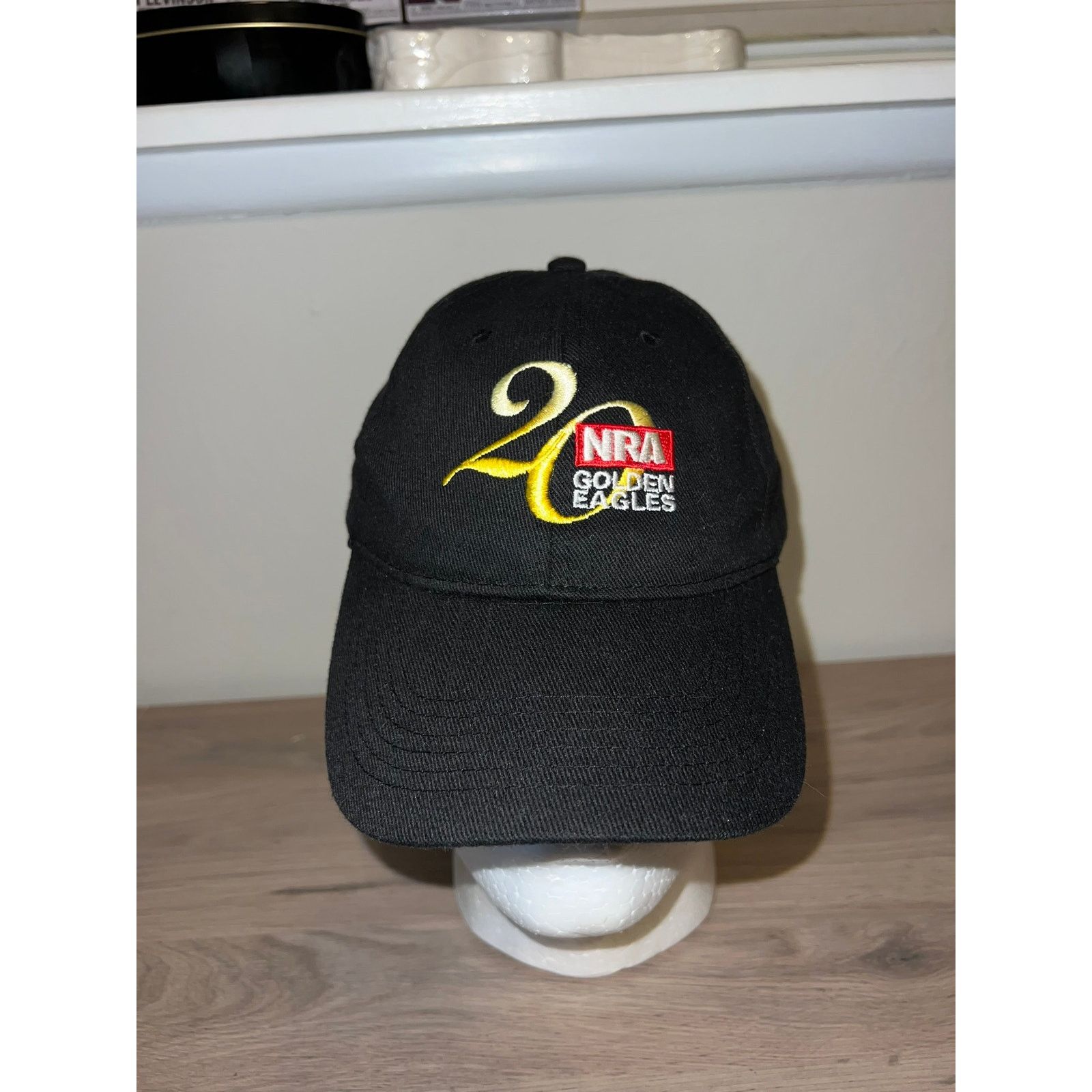 Vintage NRA Hat Golden Eagles 20 Black Gold Cap Headwear OS Size ONE SIZE - 2 Thumbnail